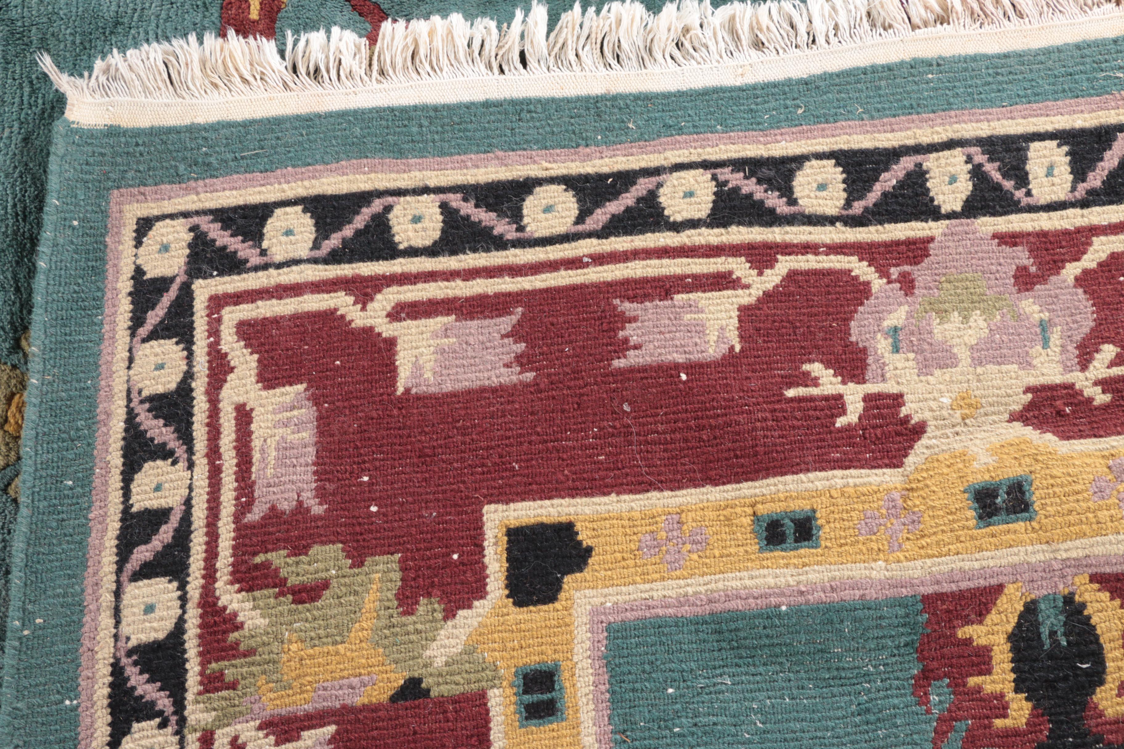 Hand-Knotted Tibetan Wool Area Rug