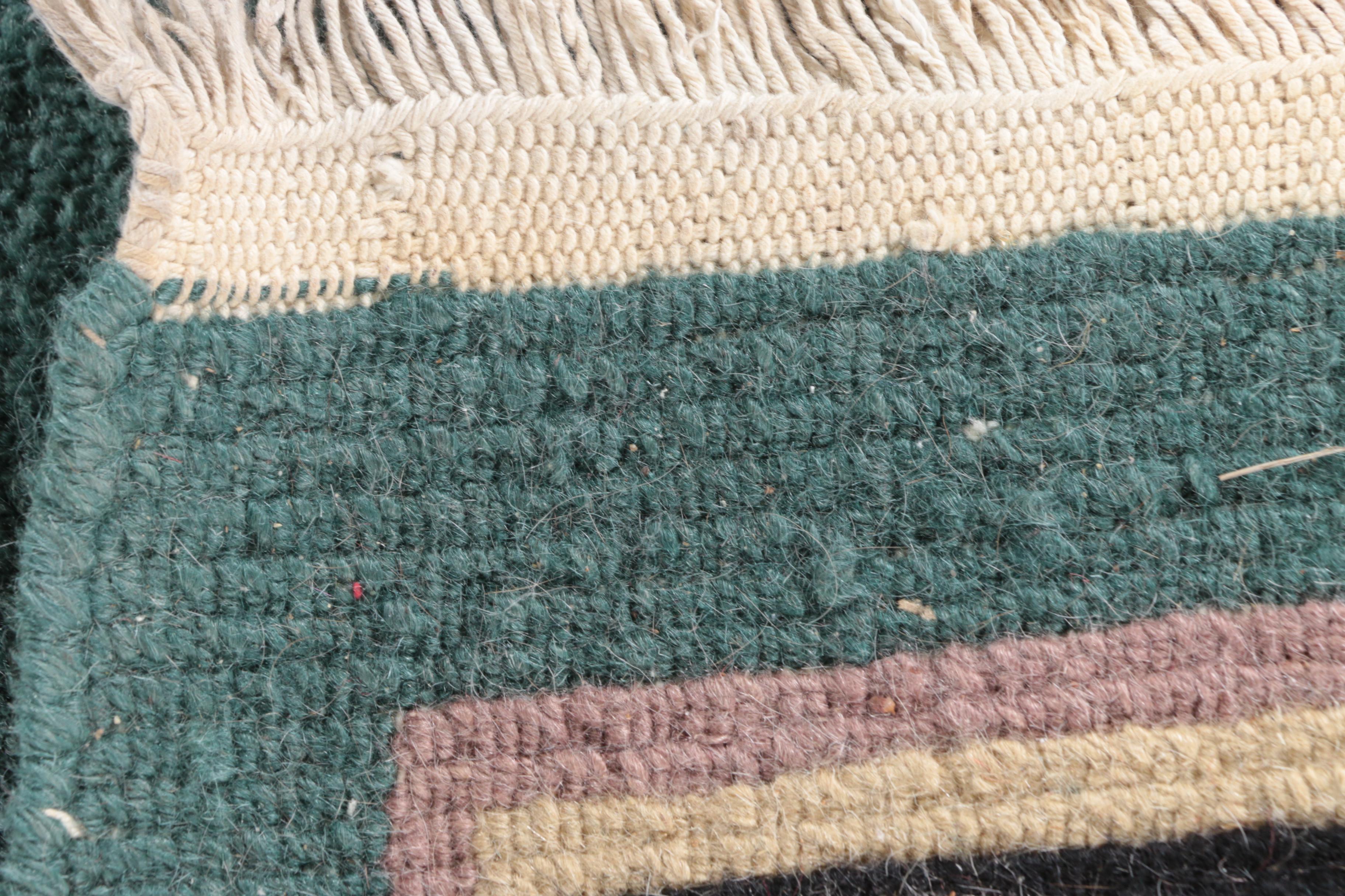 Hand-Knotted Tibetan Wool Area Rug