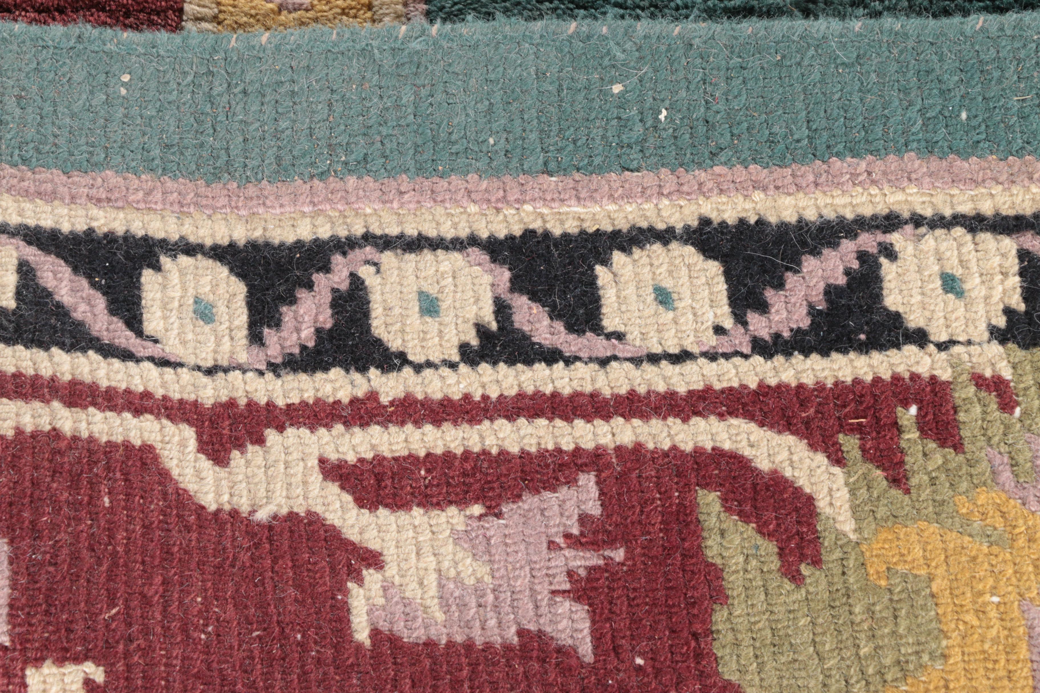 Hand-Knotted Tibetan Wool Area Rug