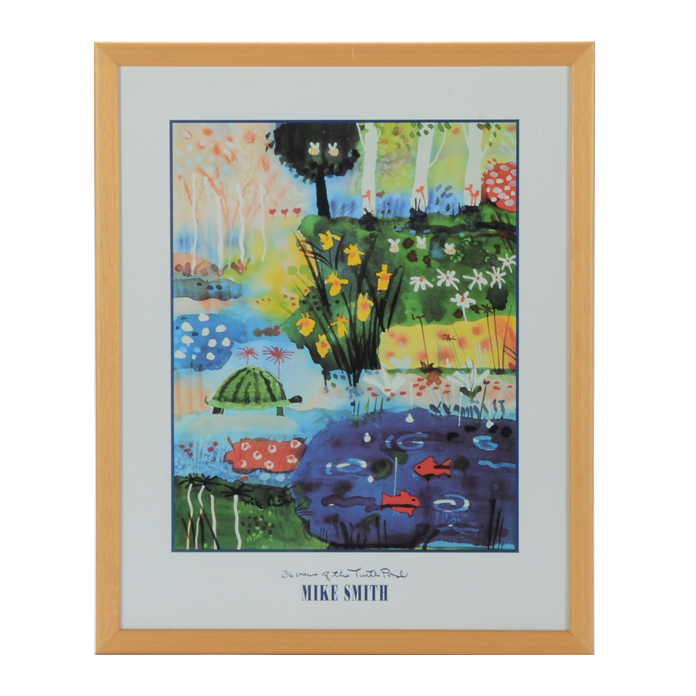 Mike Smith Offset Lithograph "36 Views of the Turtle Pond"