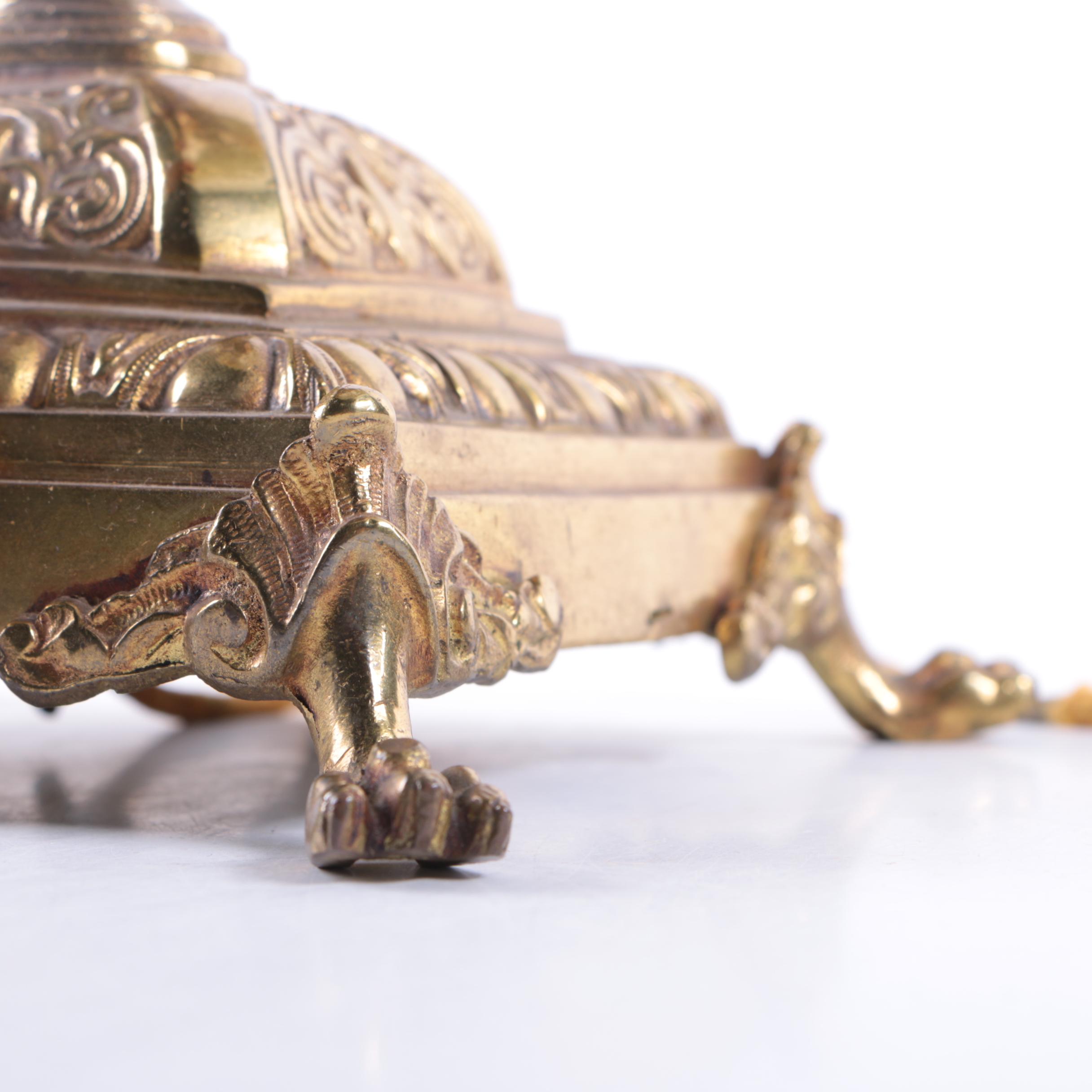 Converted French Baroque Candelabrum Table Lamp