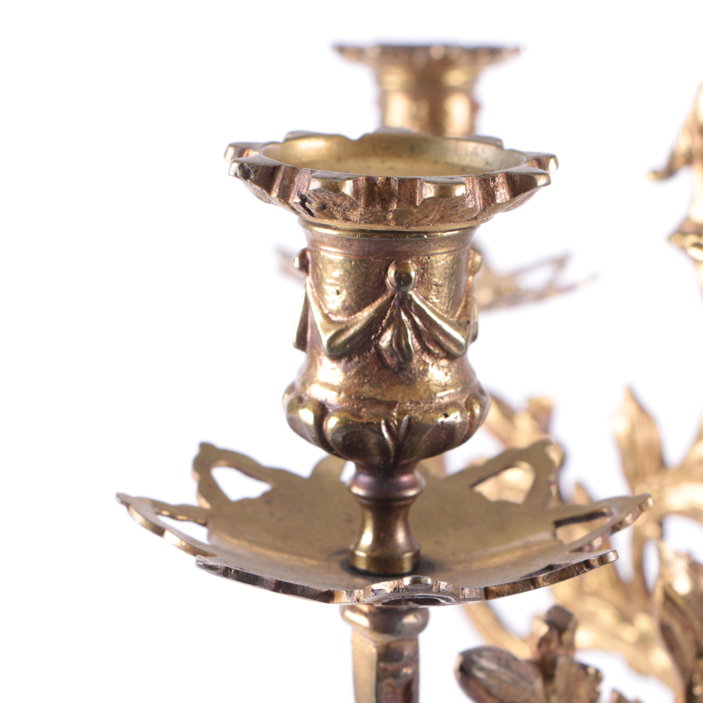 Converted French Baroque Candelabrum Table Lamp