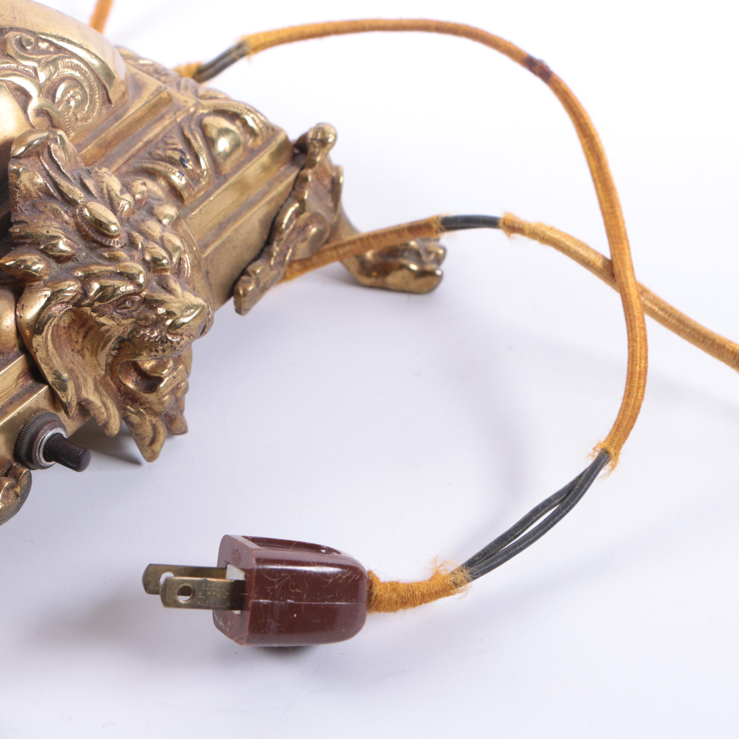 Converted French Baroque Candelabrum Table Lamp