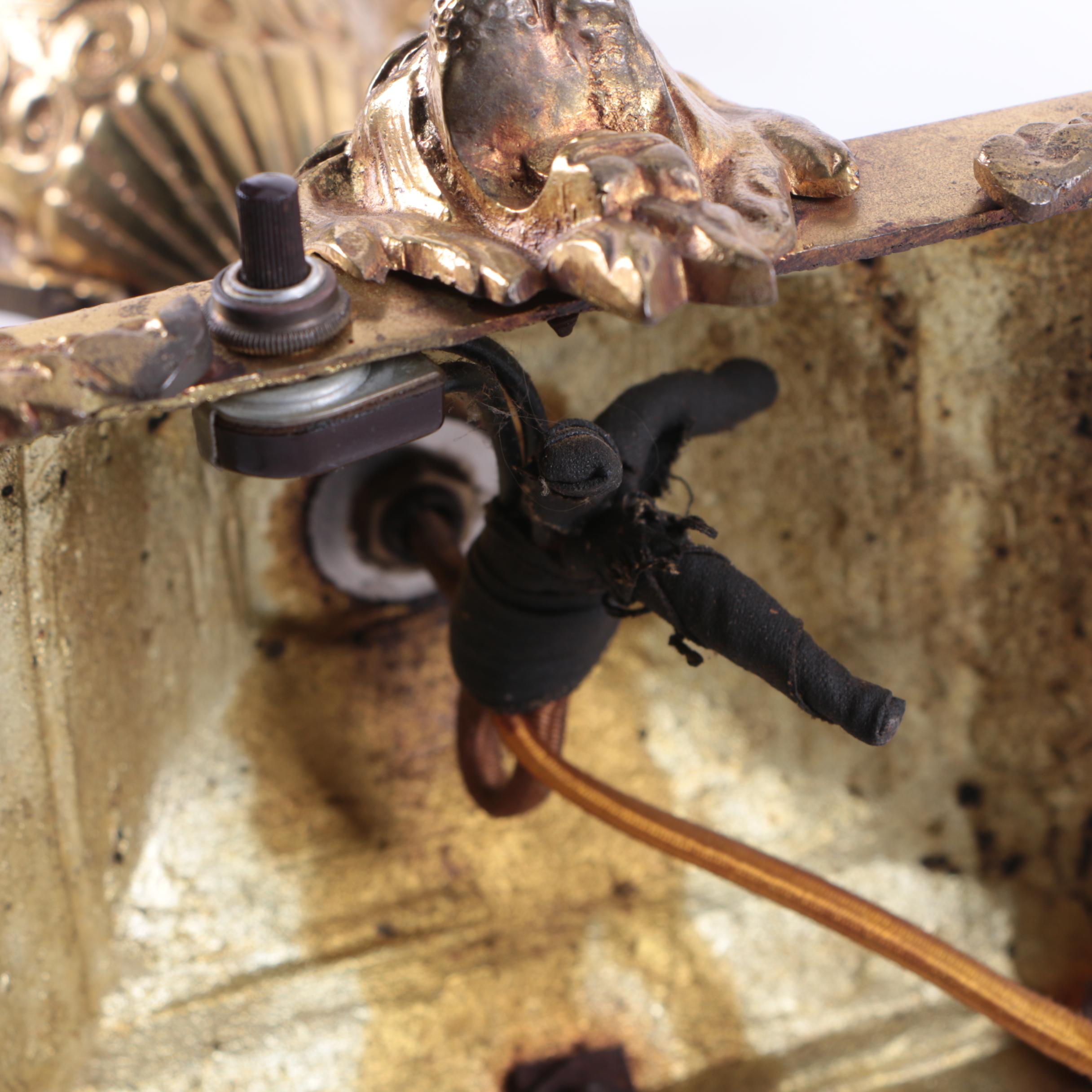 Converted French Baroque Candelabrum Table Lamp