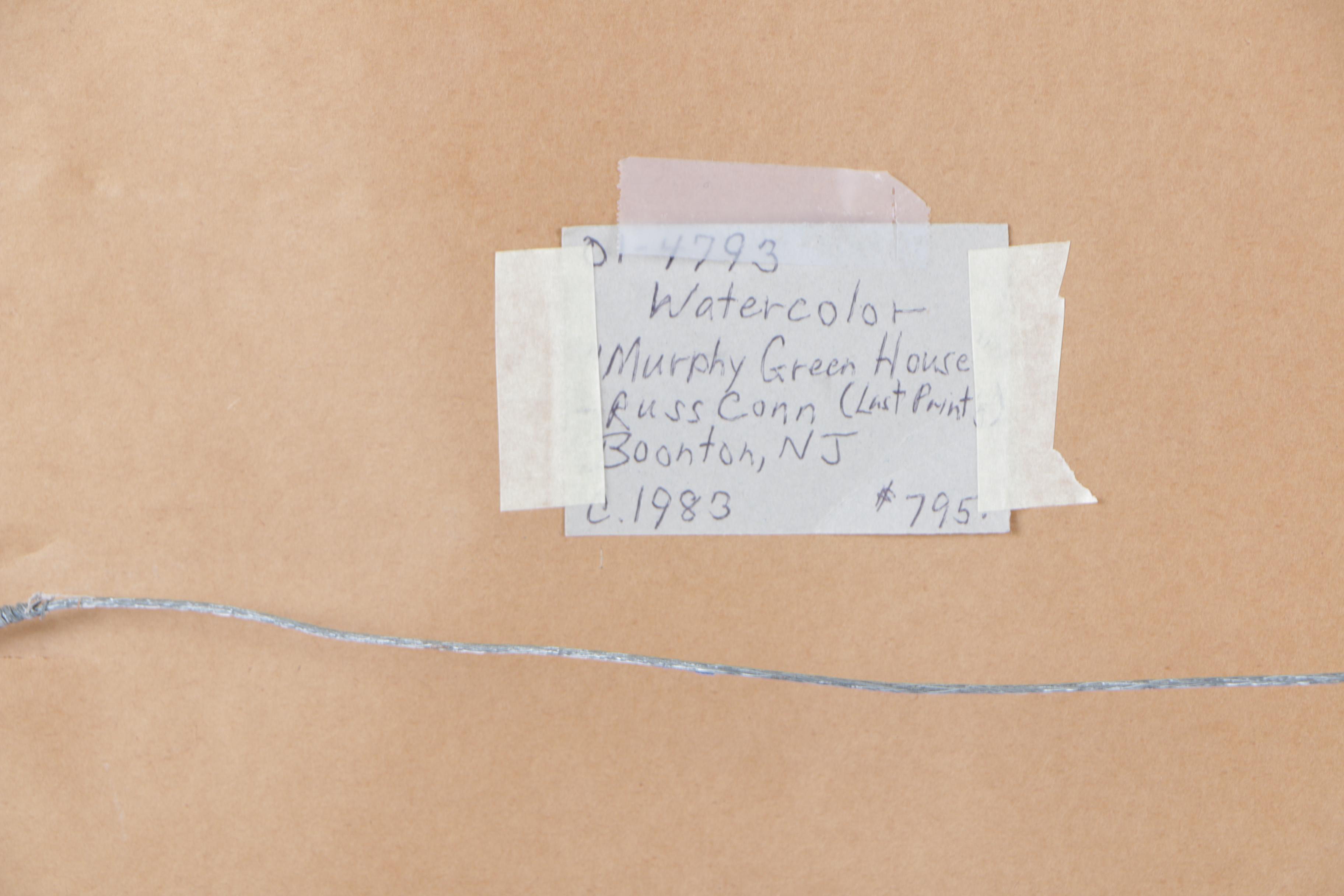 Russ Conn Watercolor Painting "Murphy Green House"