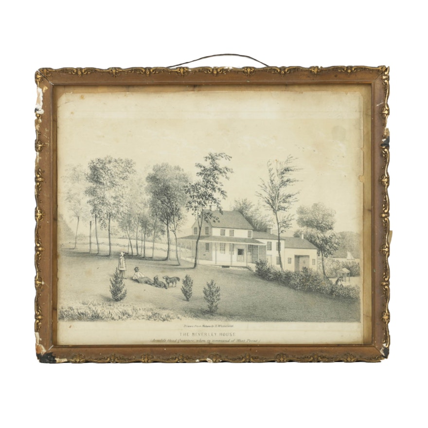 Lithograph on Paper After Edwin Whitefield "The Beverly House"