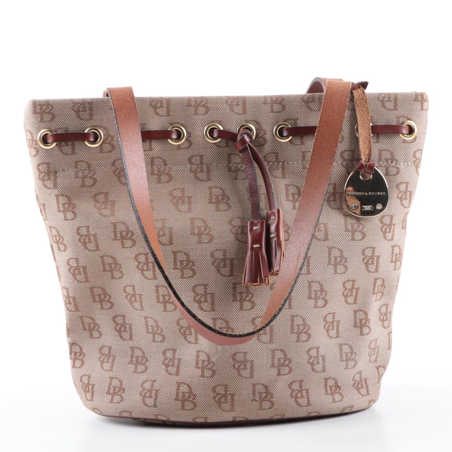 Dooney & Bourke Monogram Canvas Satchel