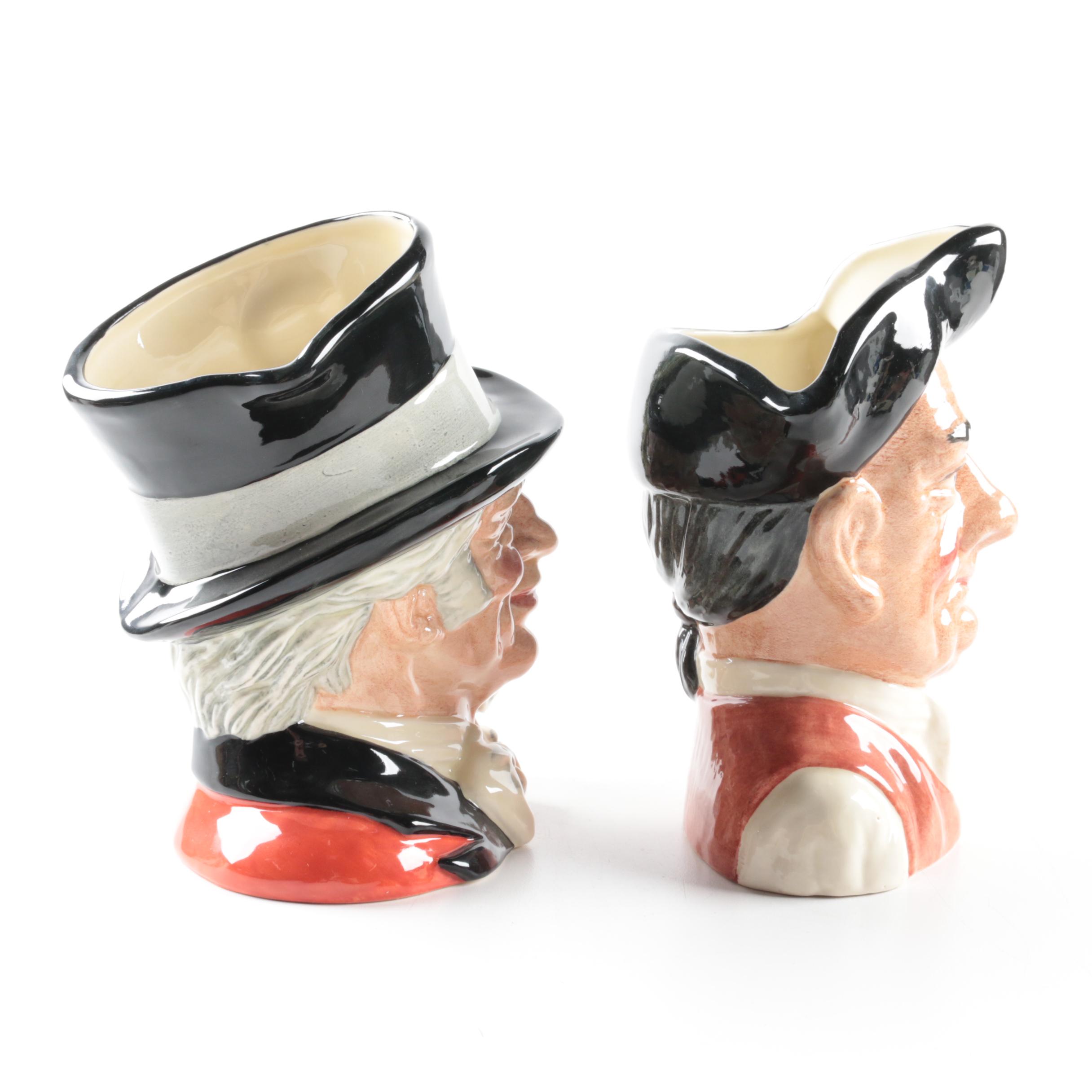 Royal Doulton "The Ring Master", "Gaoler" and "Sancho Panca" Character Jugs