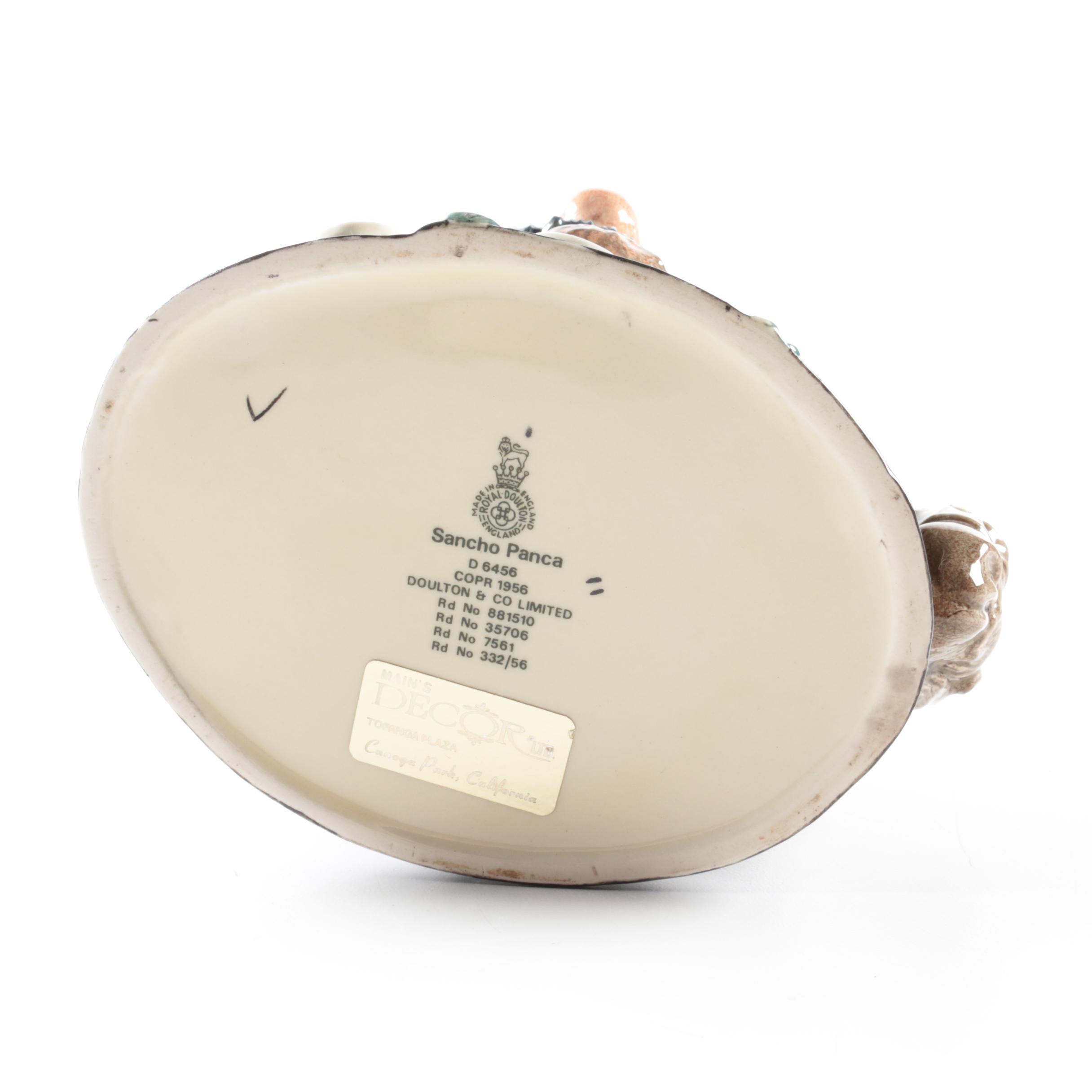 Royal Doulton "The Ring Master", "Gaoler" and "Sancho Panca" Character Jugs