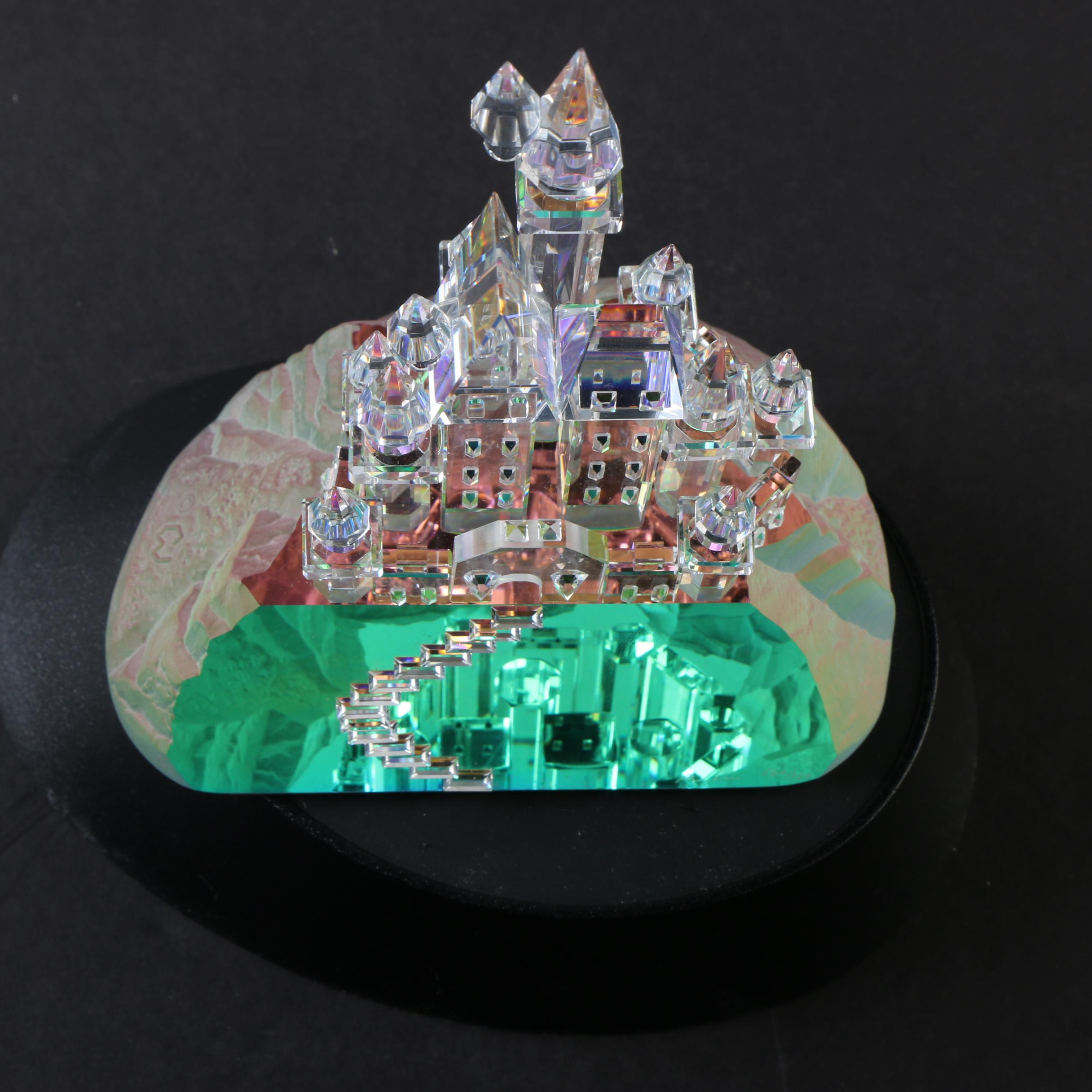 Crystal World Signed Limited Edition "Rainbow Castle" Figurine