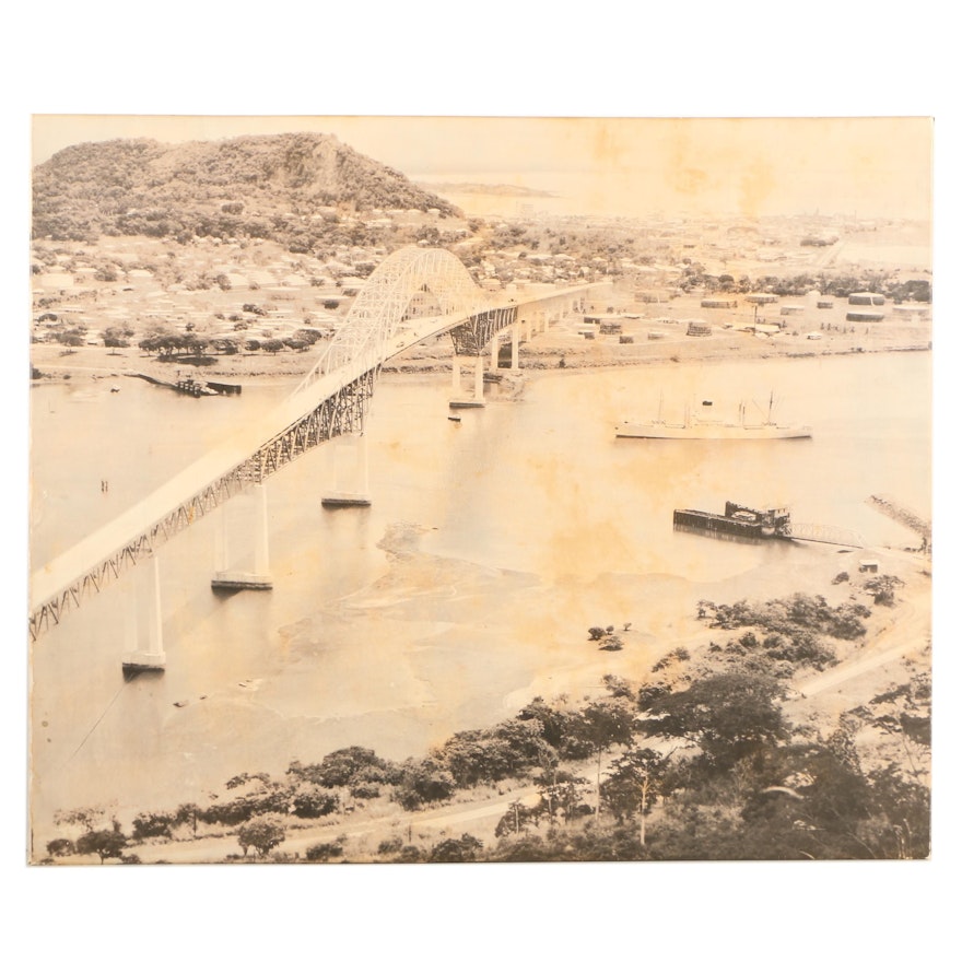 Photographic Enlargement of the Panama Canal