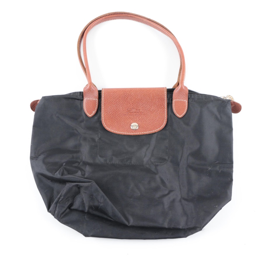 Longchamp Le Pliage Black Nylon tote