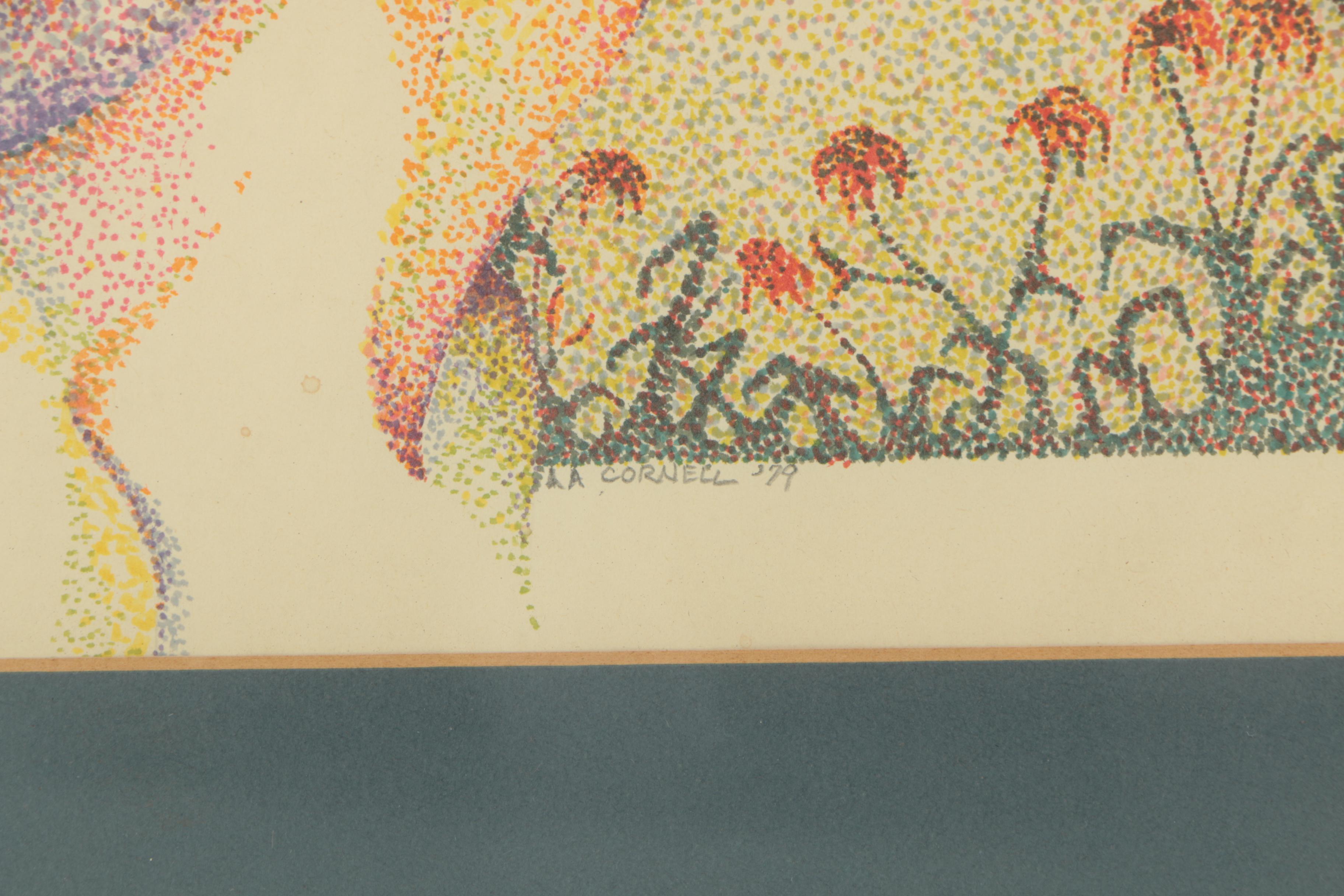 1979 A.A. Cornell Marker Drawing