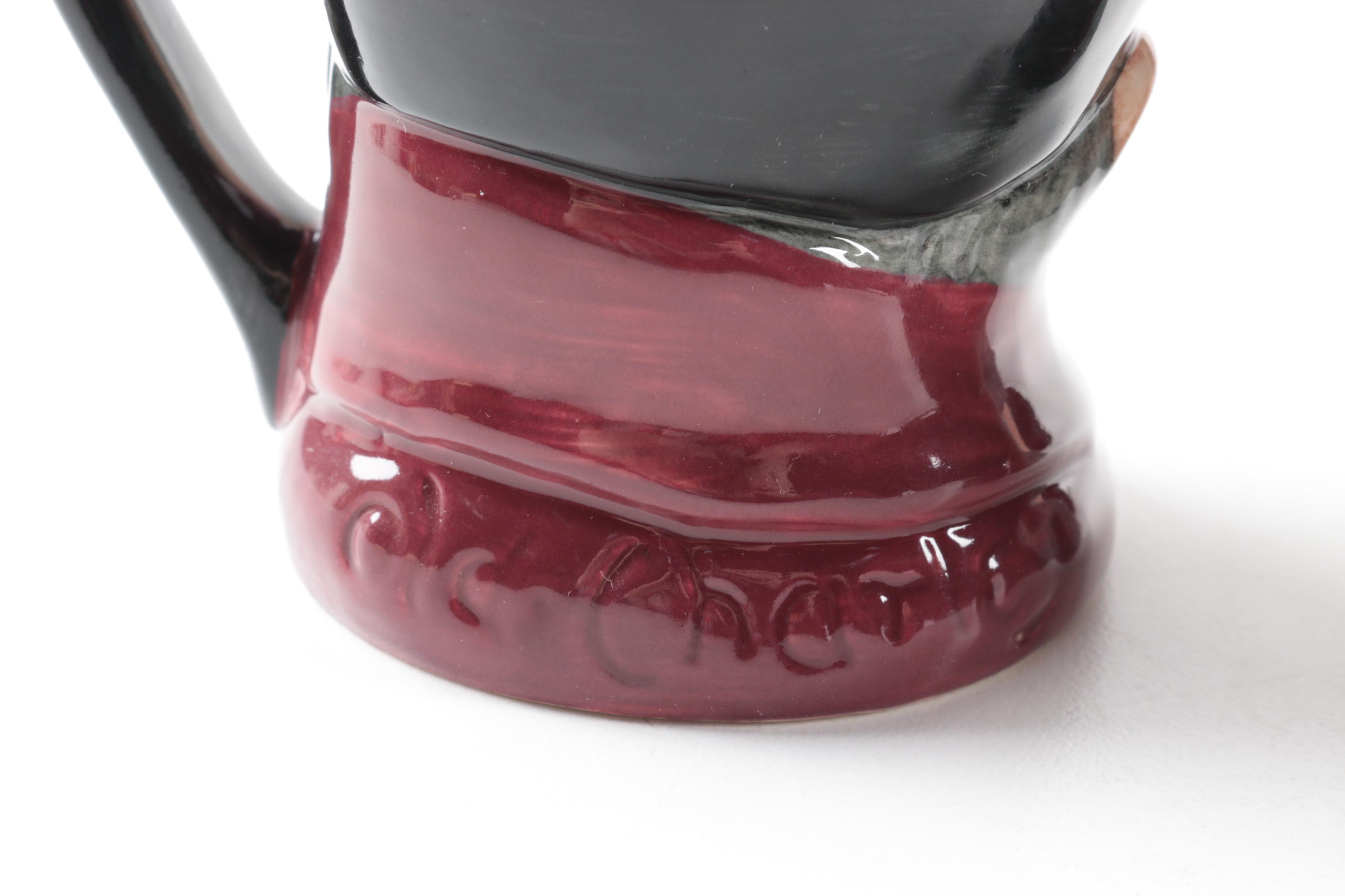 Vintage Royal Doulton "Old Charley" Ash Receiver and Character Jugs