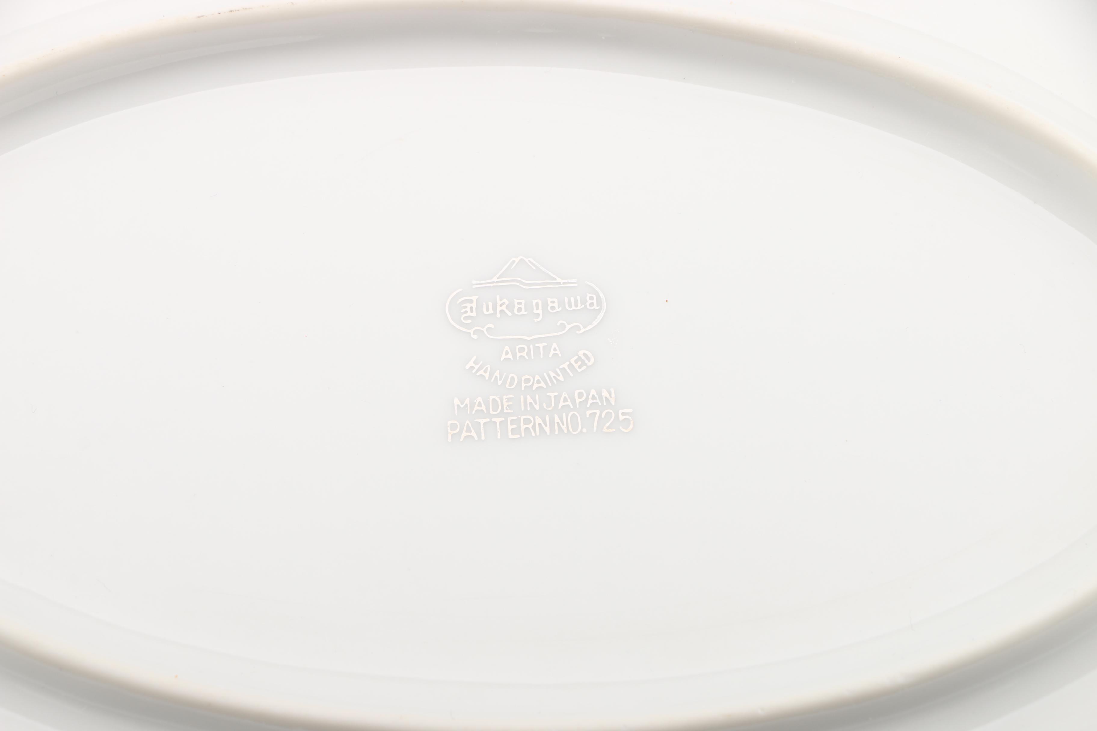 Vintage Fukagawa "Sallow" Porcelain Serveware