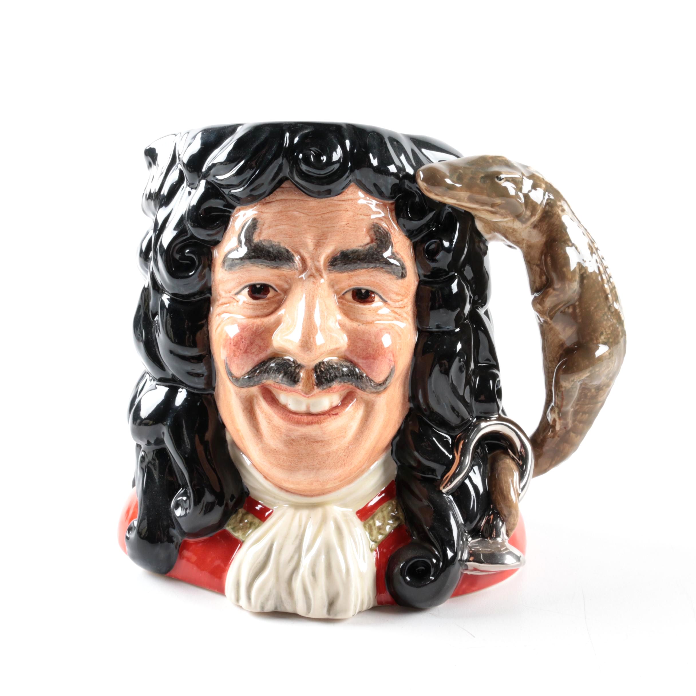 Royal Doulton "Captain Hook" Character Jug of The Year 1994