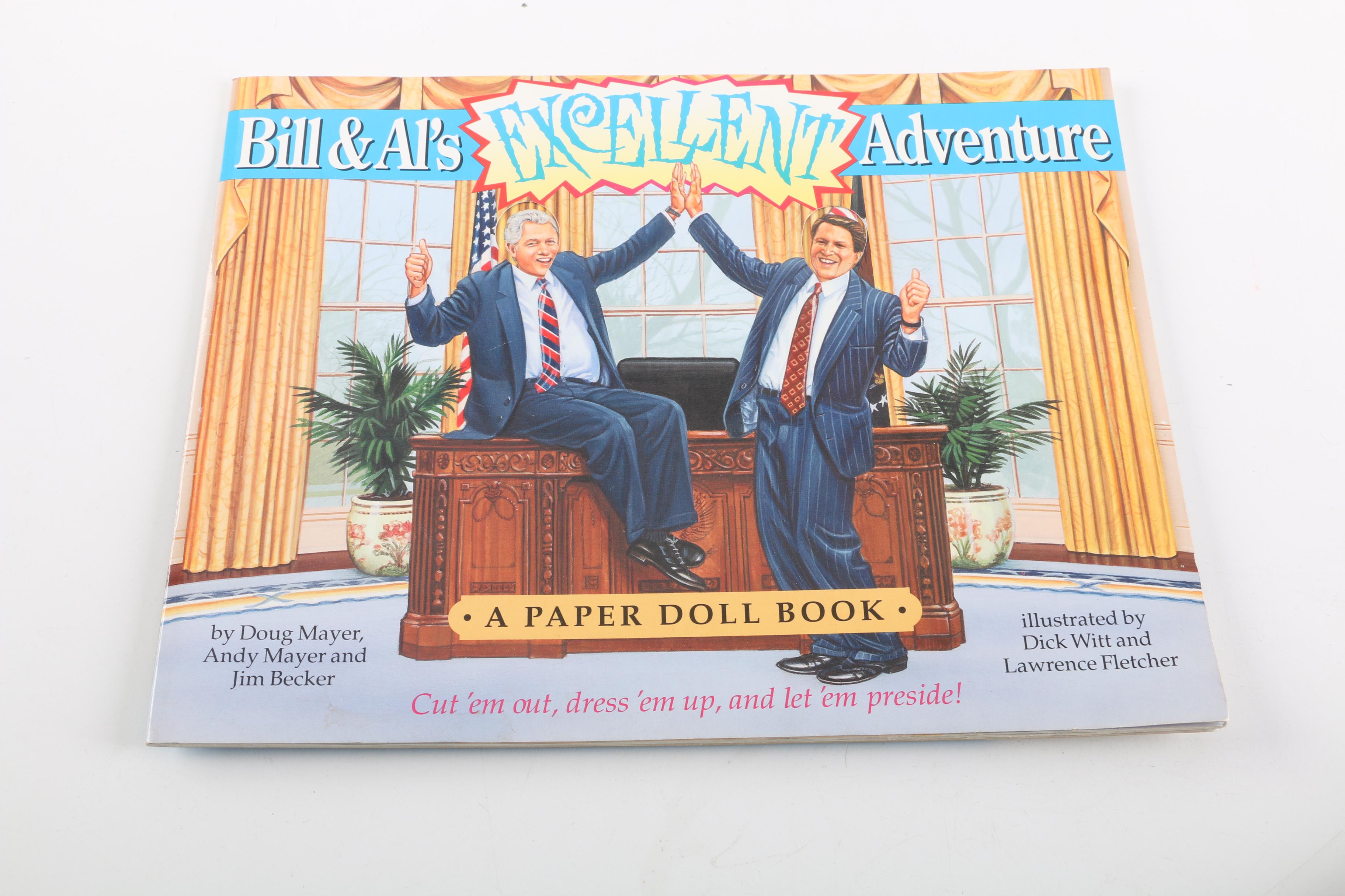 Irreverent Bill Clinton Key Chains and Paper Doll Book