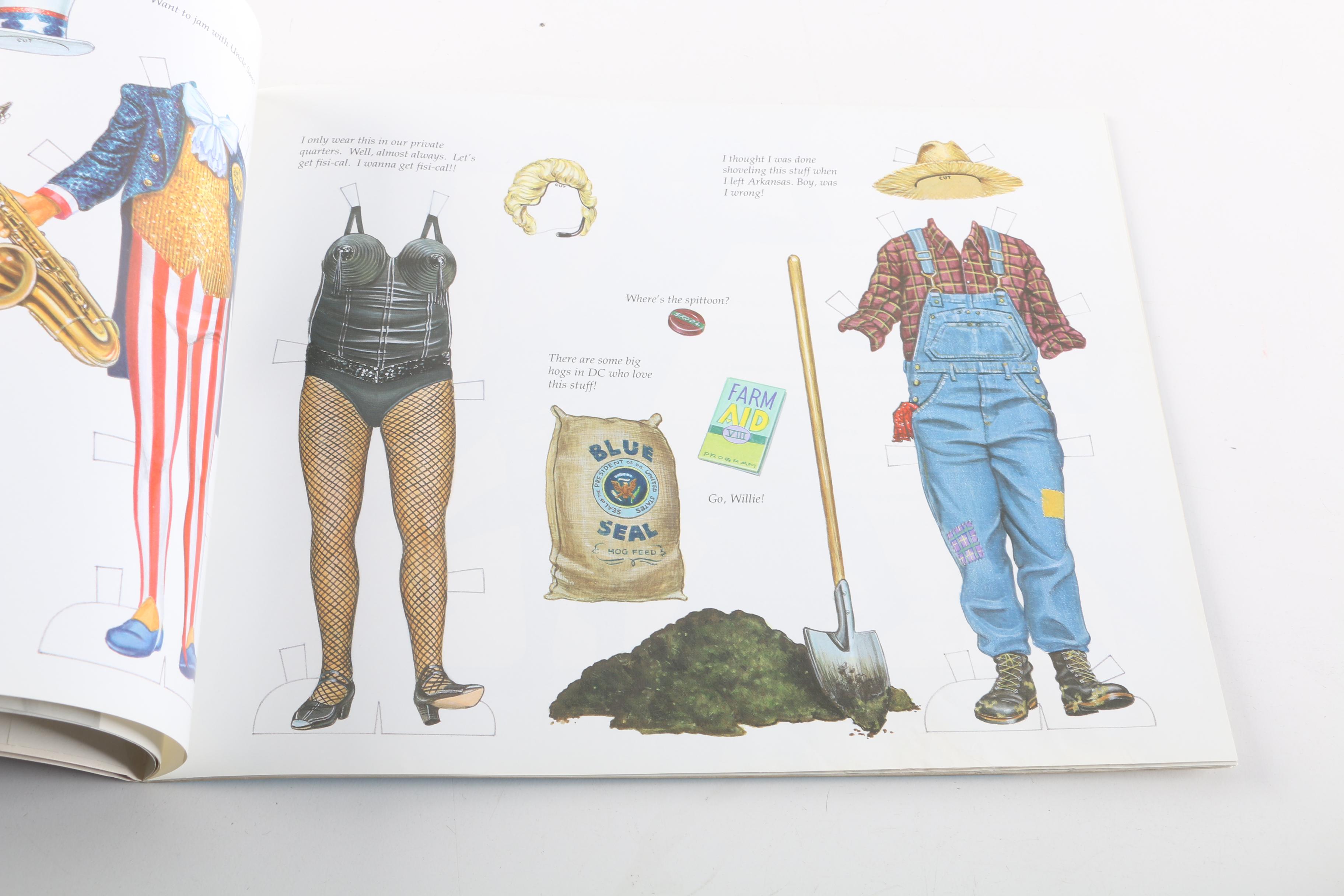 Irreverent Bill Clinton Key Chains and Paper Doll Book