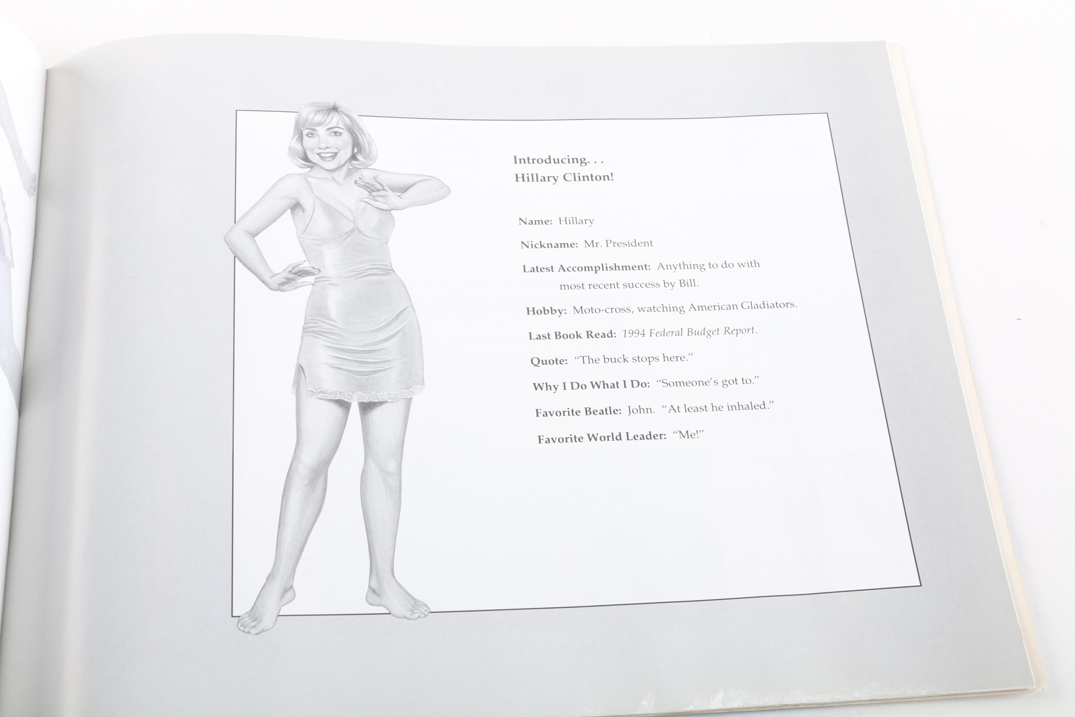 Irreverent Bill Clinton Key Chains and Paper Doll Book