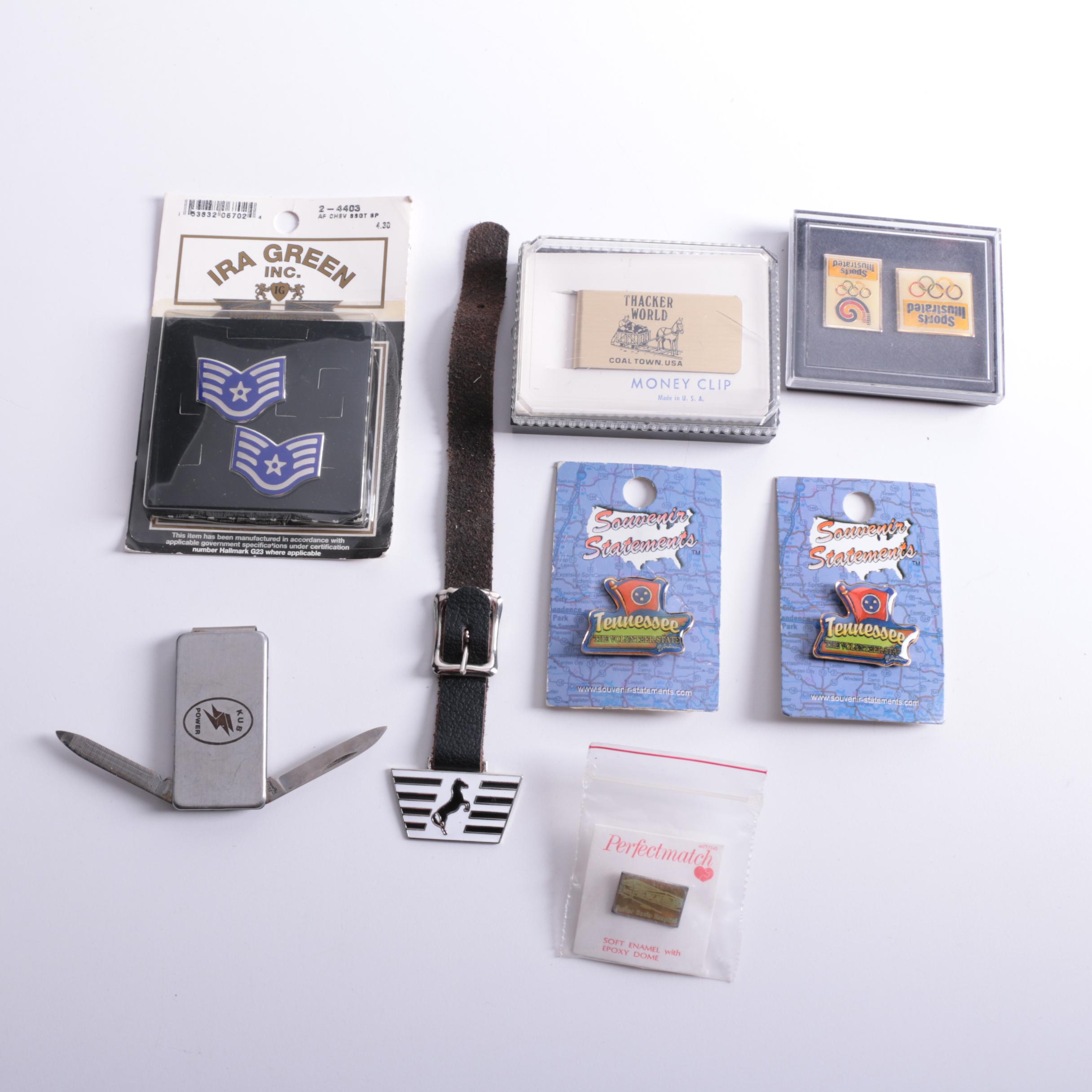 Collection of Pins and Other Collectibles