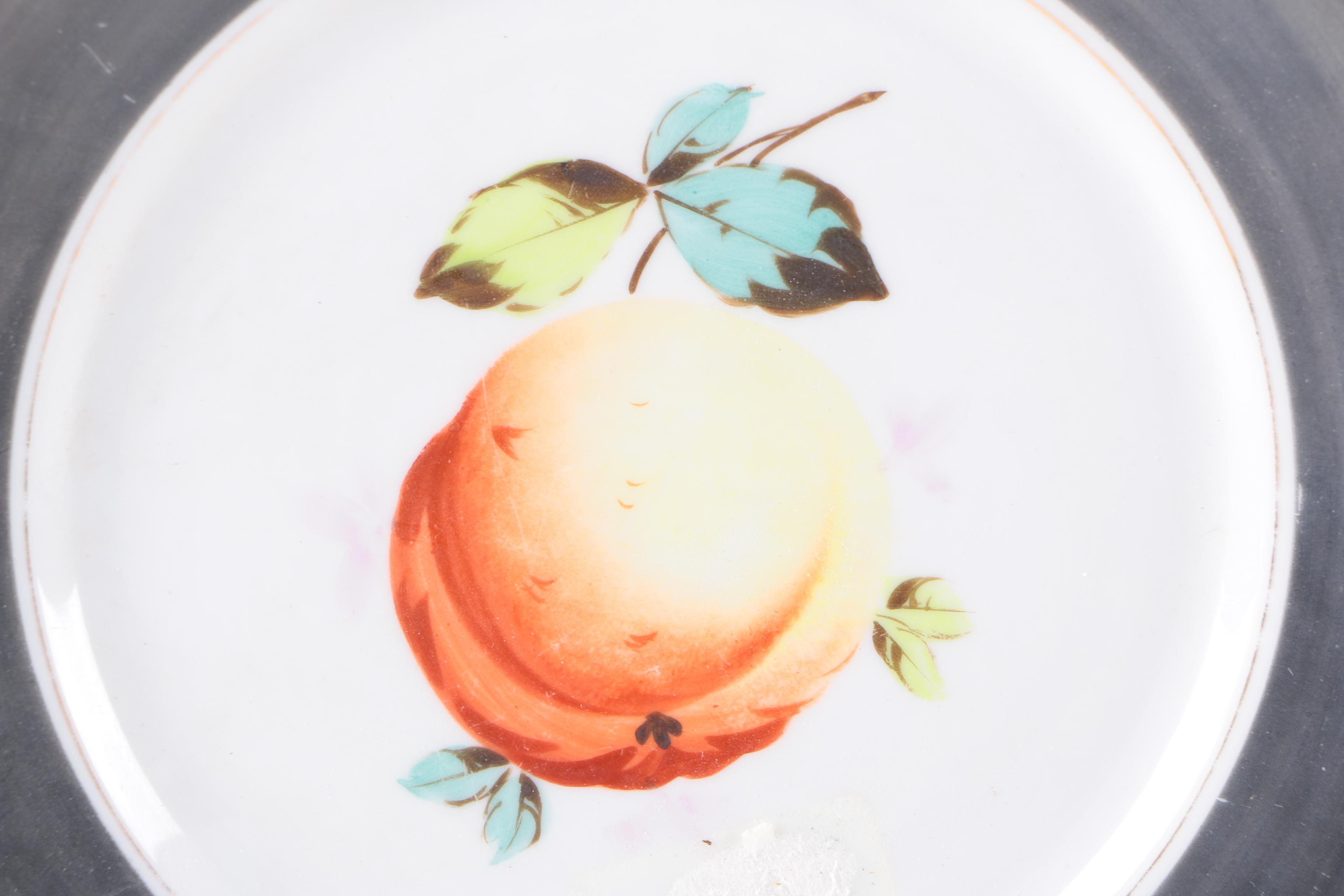 Vintage Porcelain Plates and Pen Holder