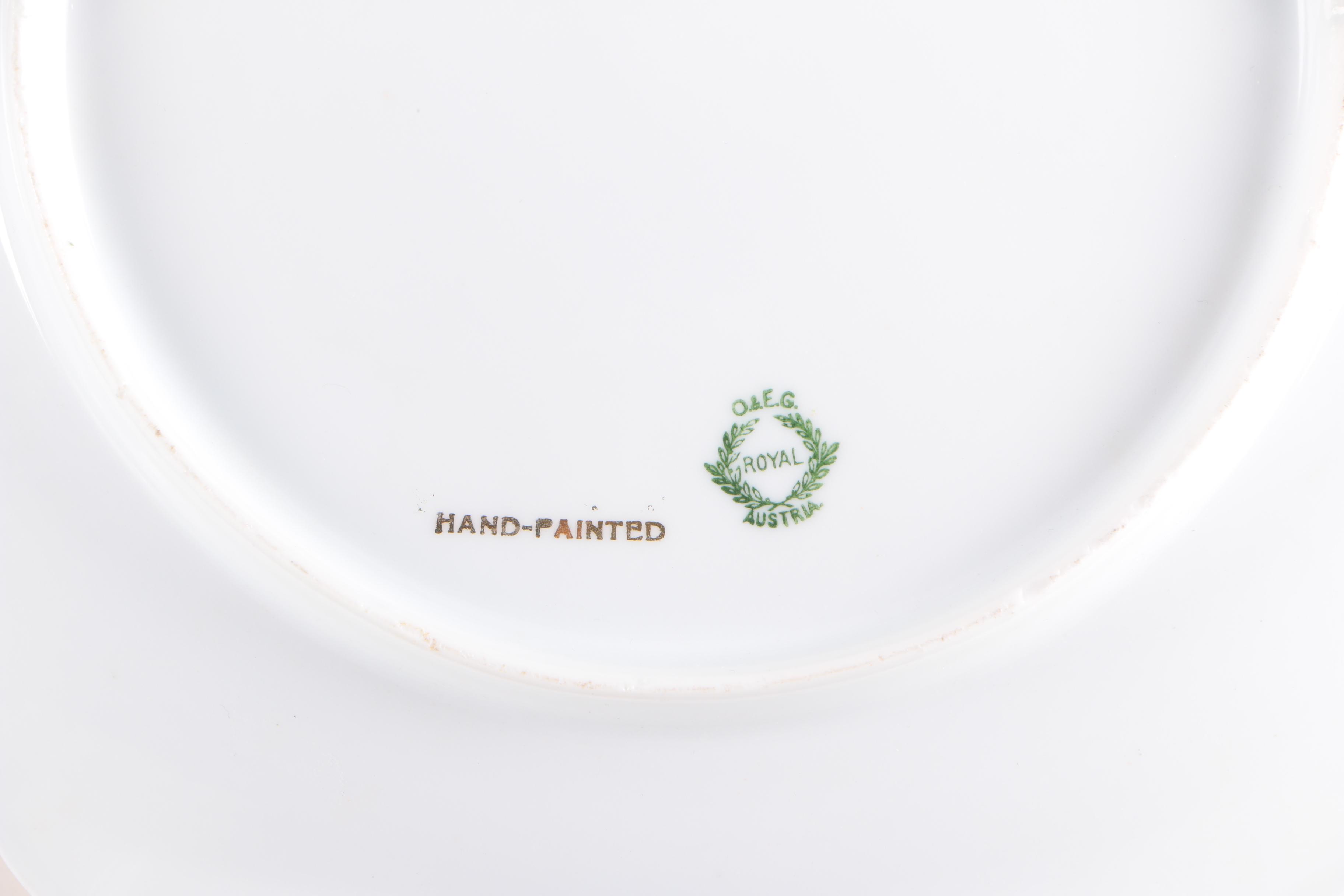 Vintage Porcelain Plates and Pen Holder