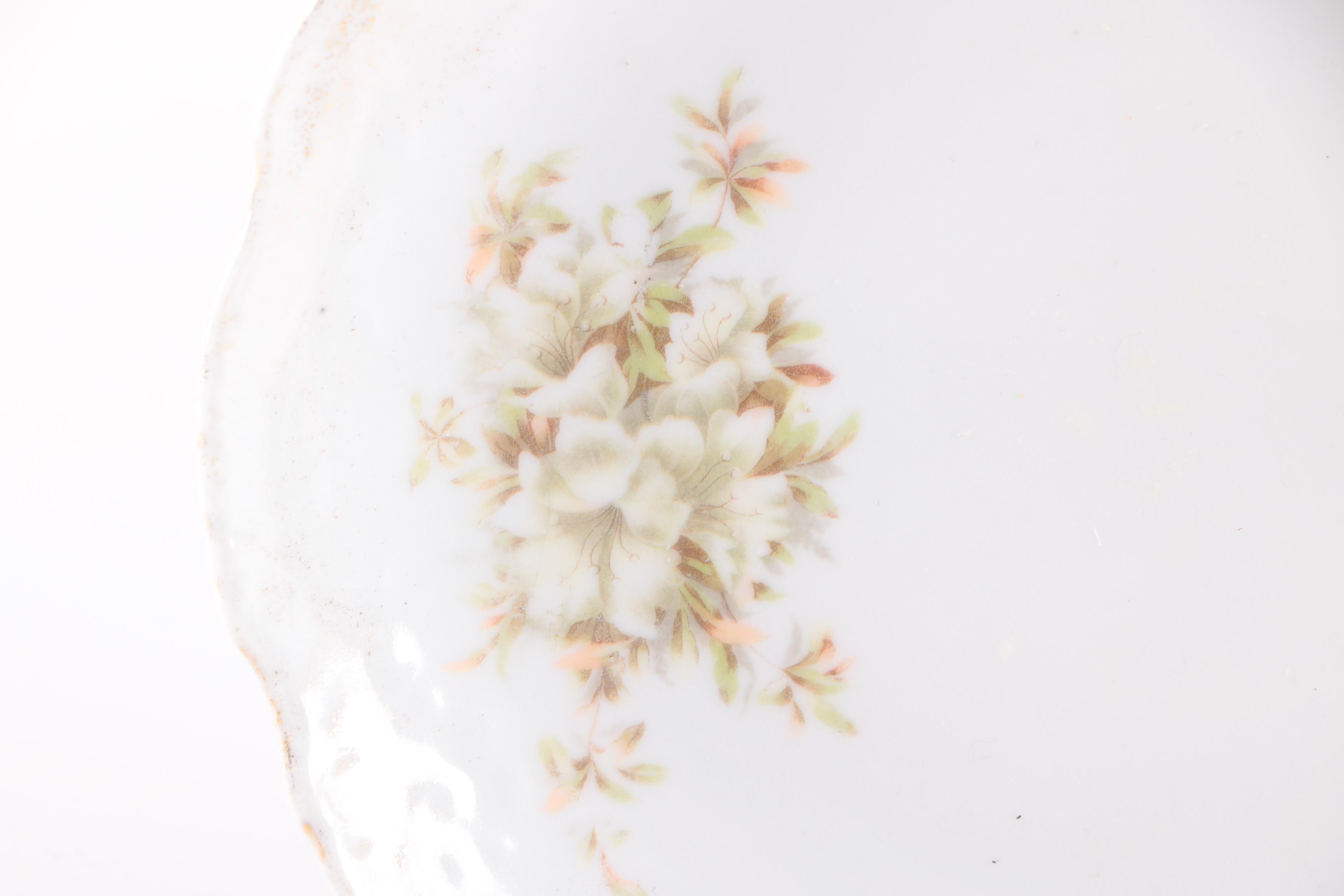 Vintage Porcelain Plates and Pen Holder