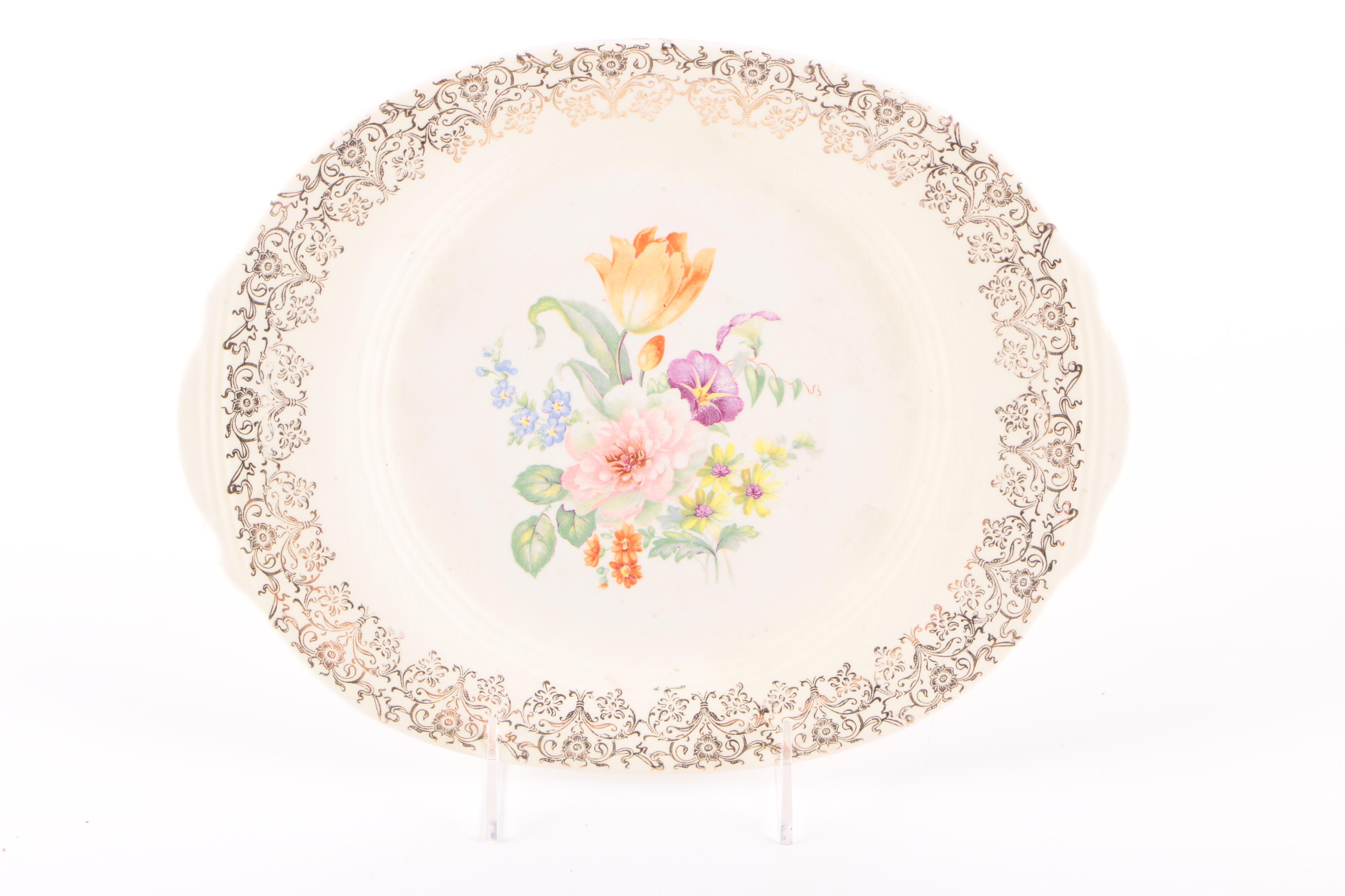 Vintage Porcelain Plates and Pen Holder