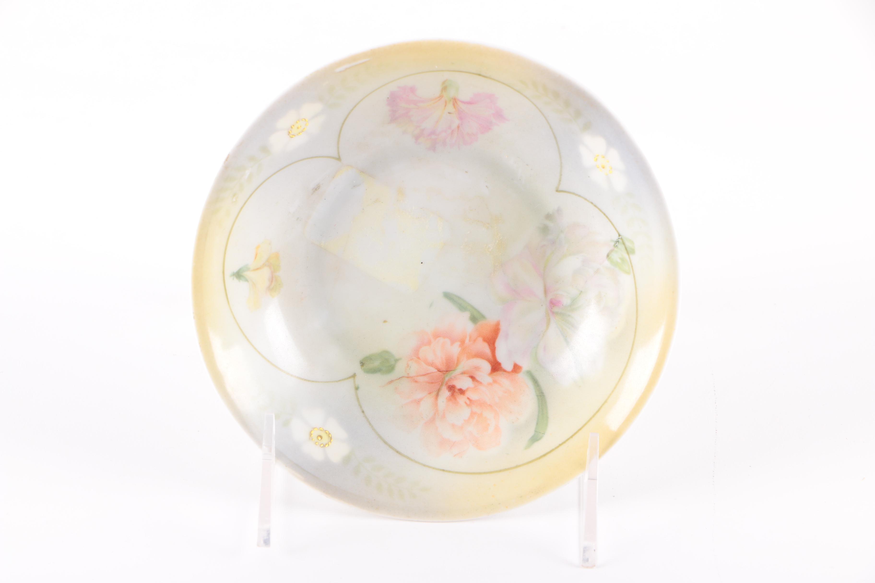 Vintage Porcelain Plates and Pen Holder