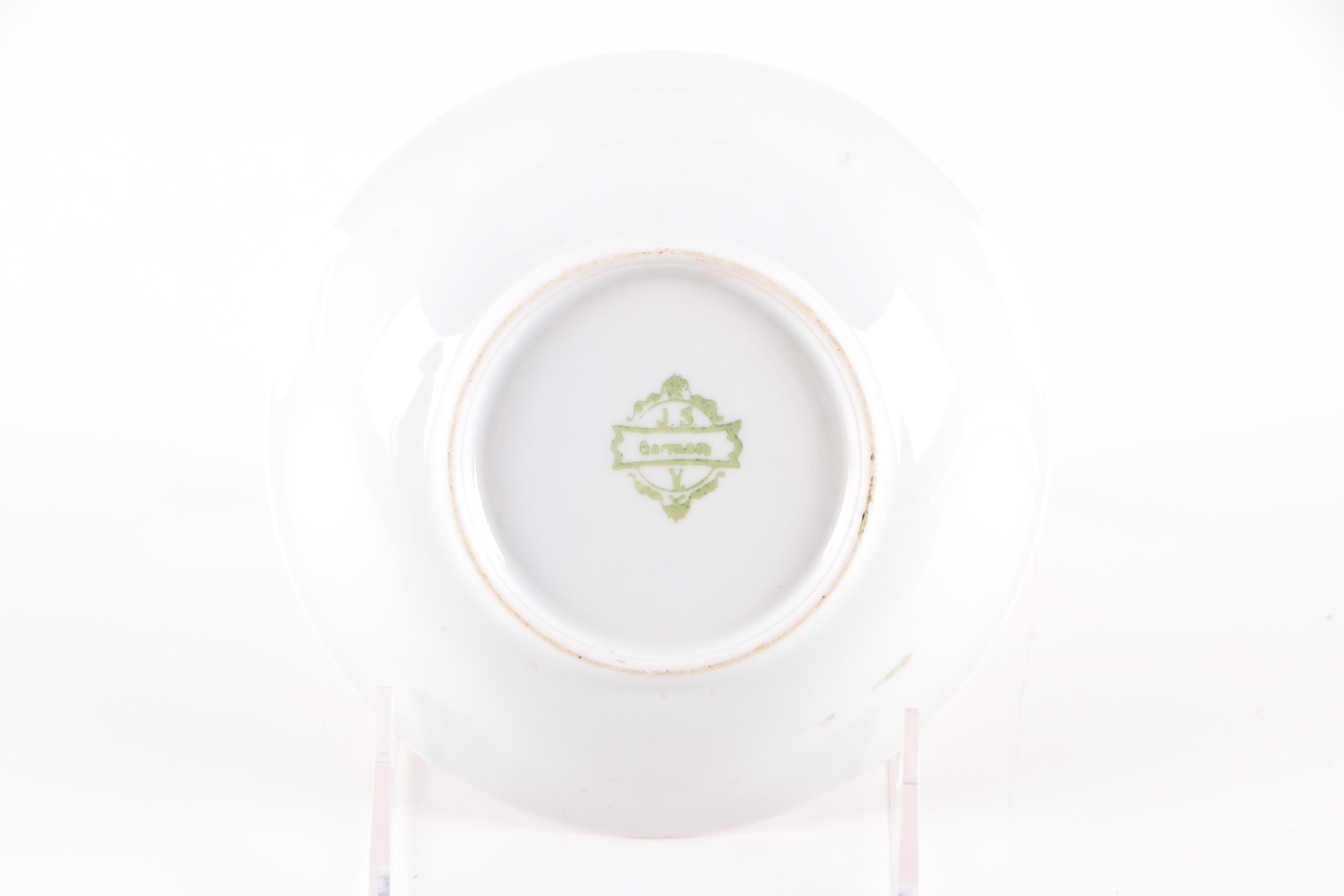 Vintage Porcelain Plates and Pen Holder