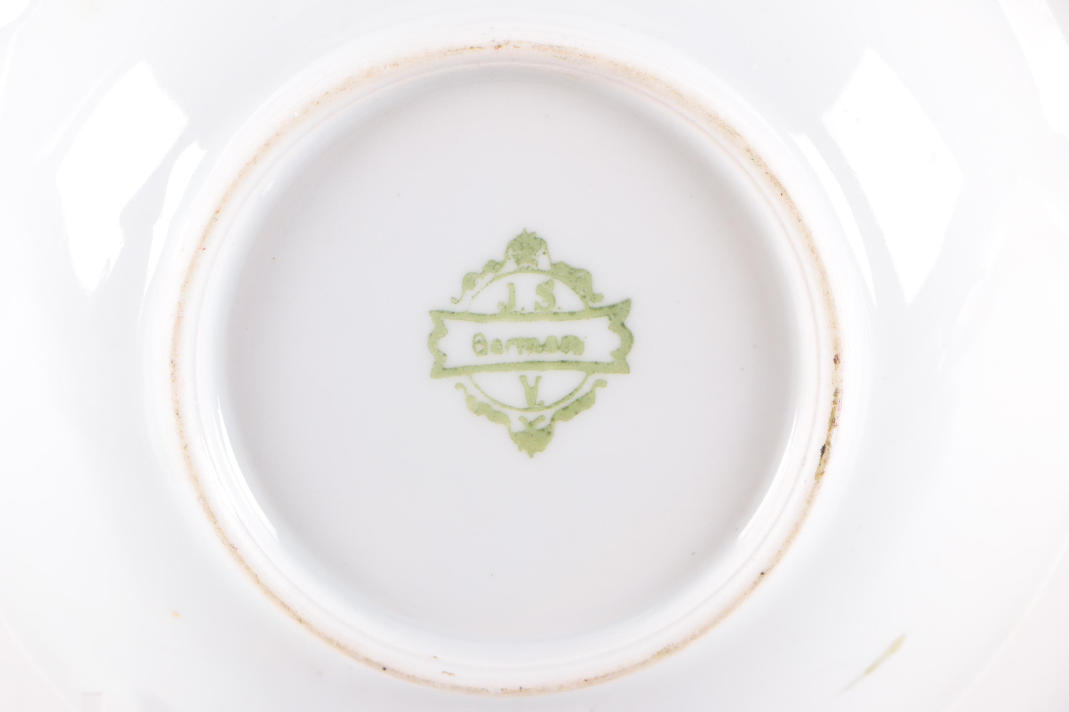 Vintage Porcelain Plates and Pen Holder