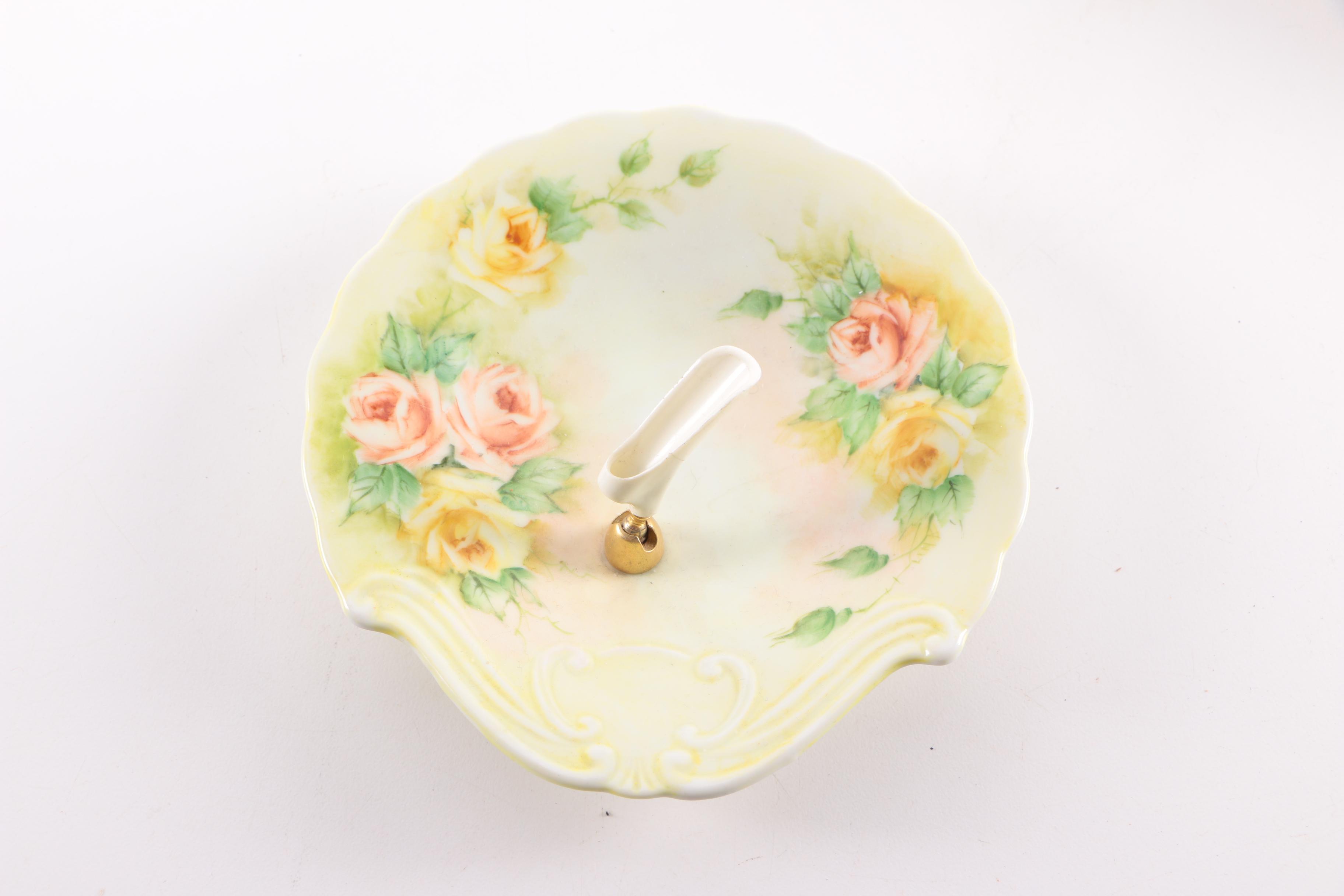 Vintage Porcelain Plates and Pen Holder