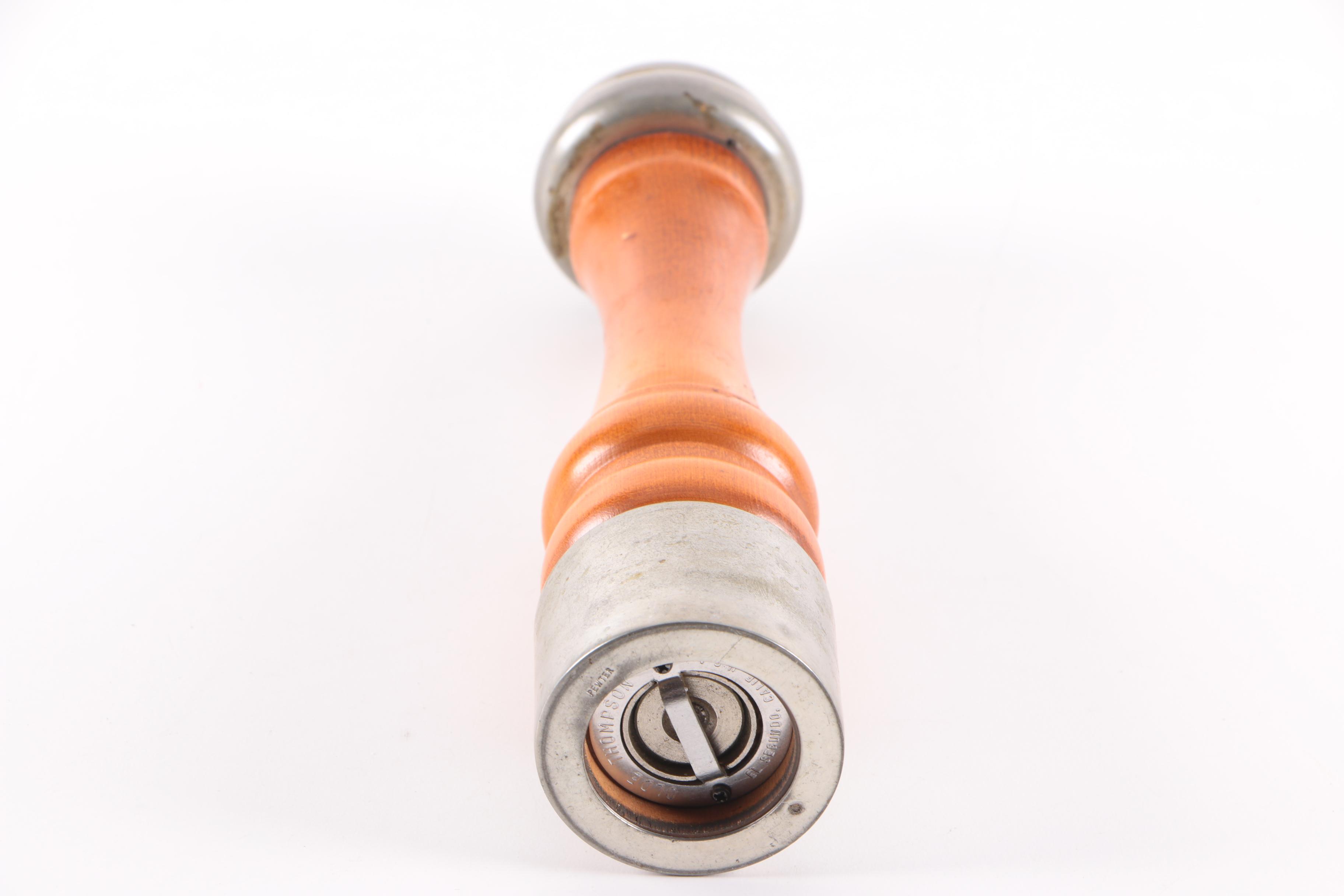 Olde Thompson Pepper Mill and Wooden Salt and Pepper Shakers