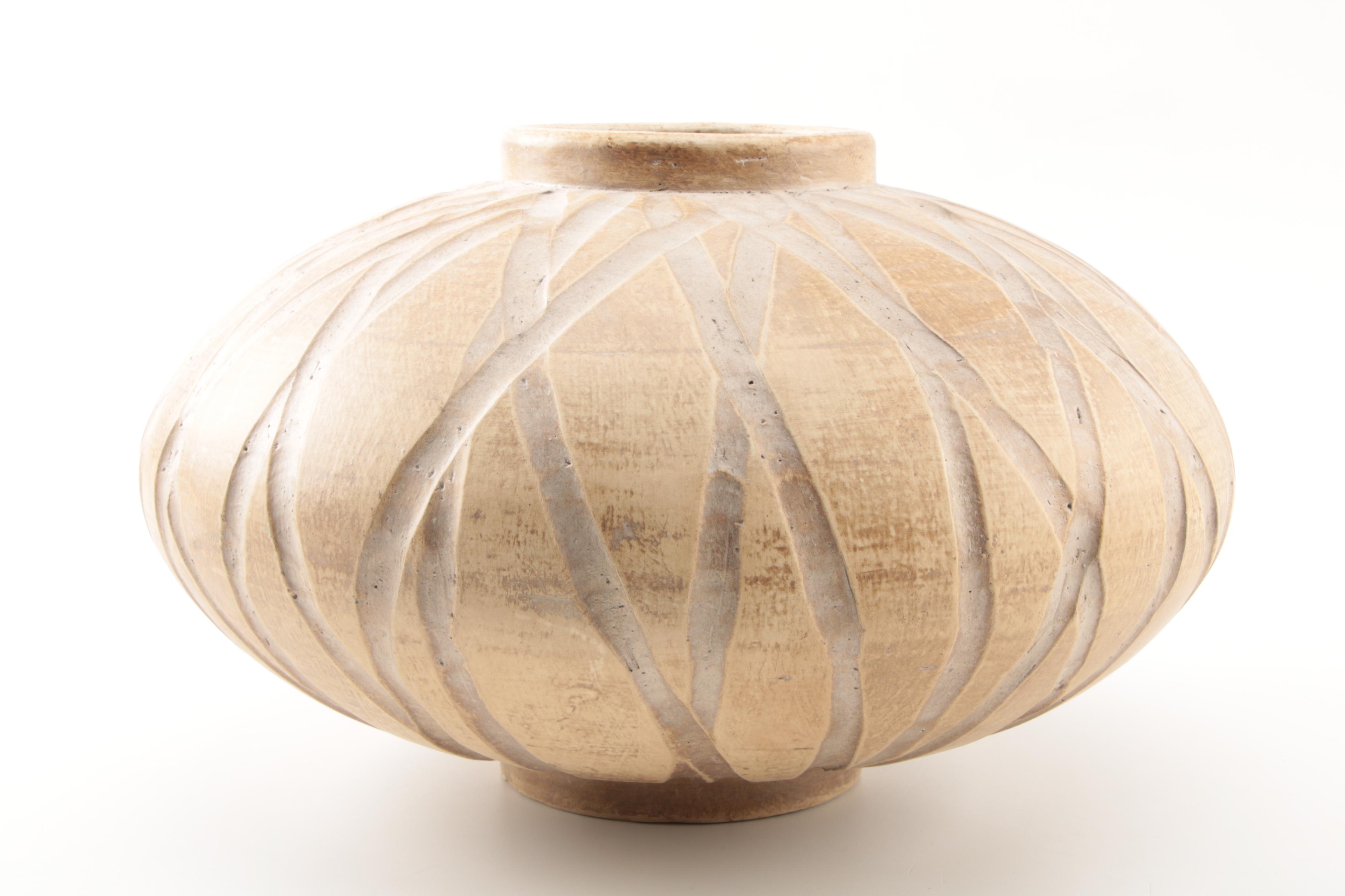 Contemporary Oval Vase