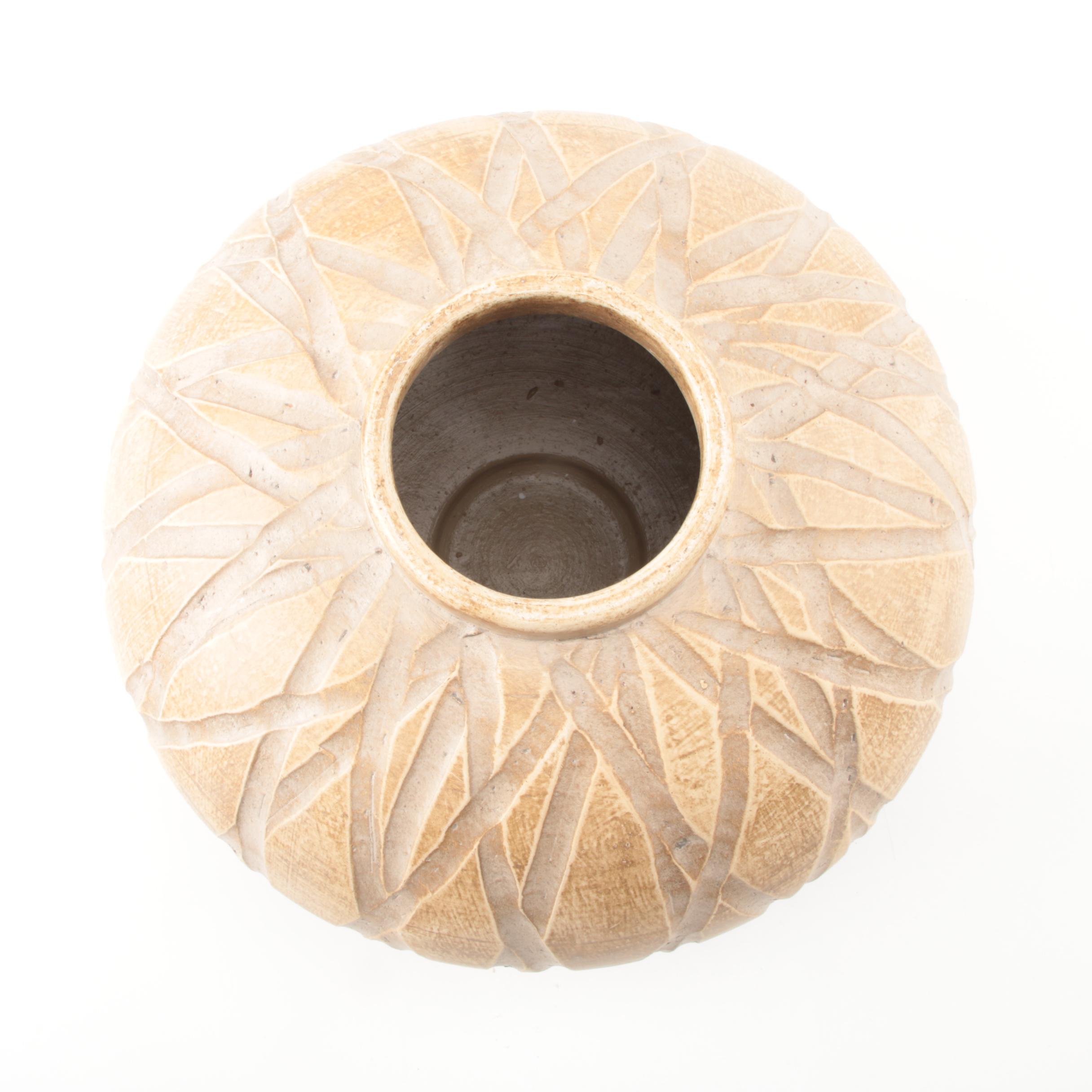 Contemporary Oval Vase