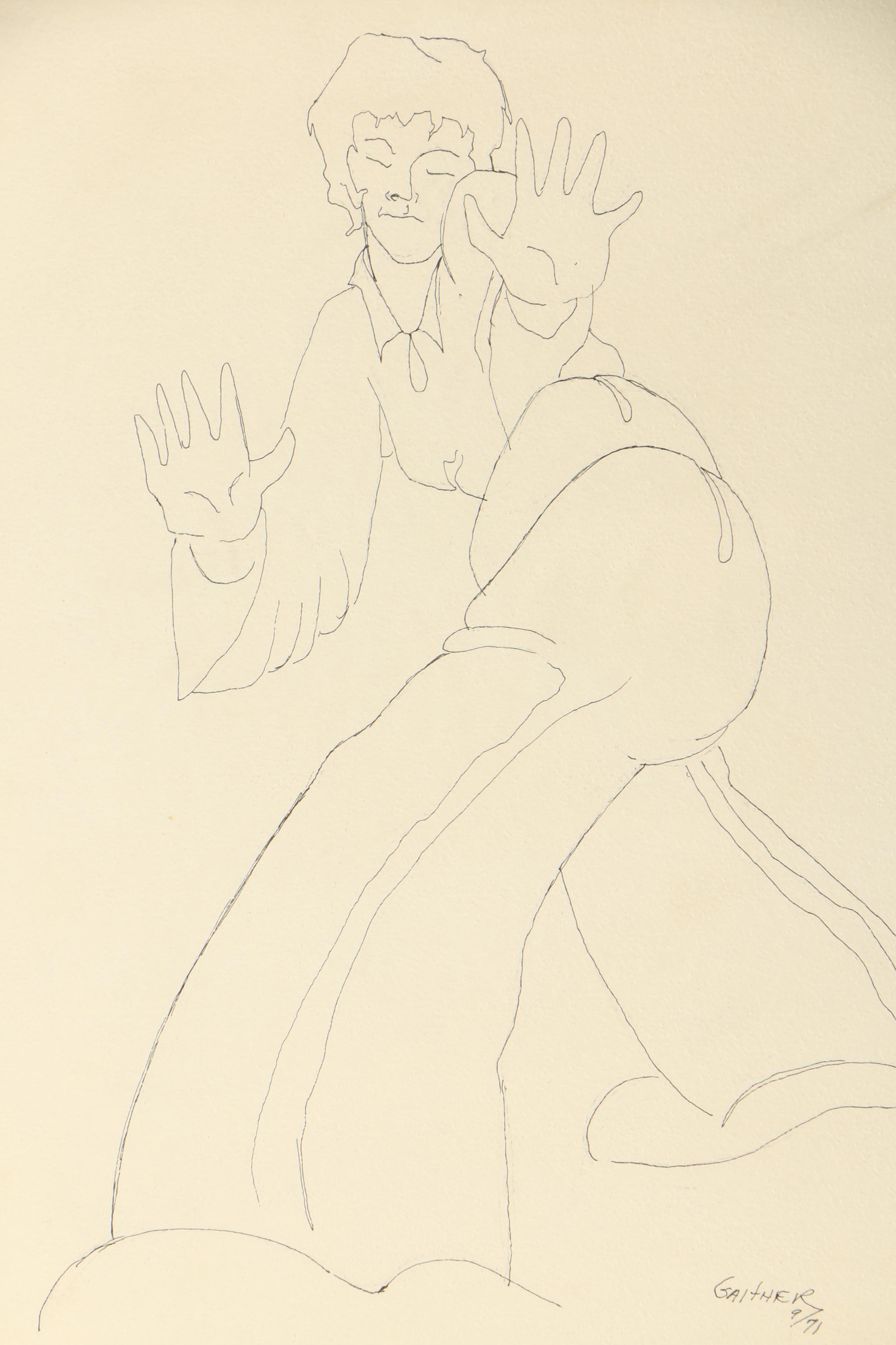 1971 Gaither Ink Drawing