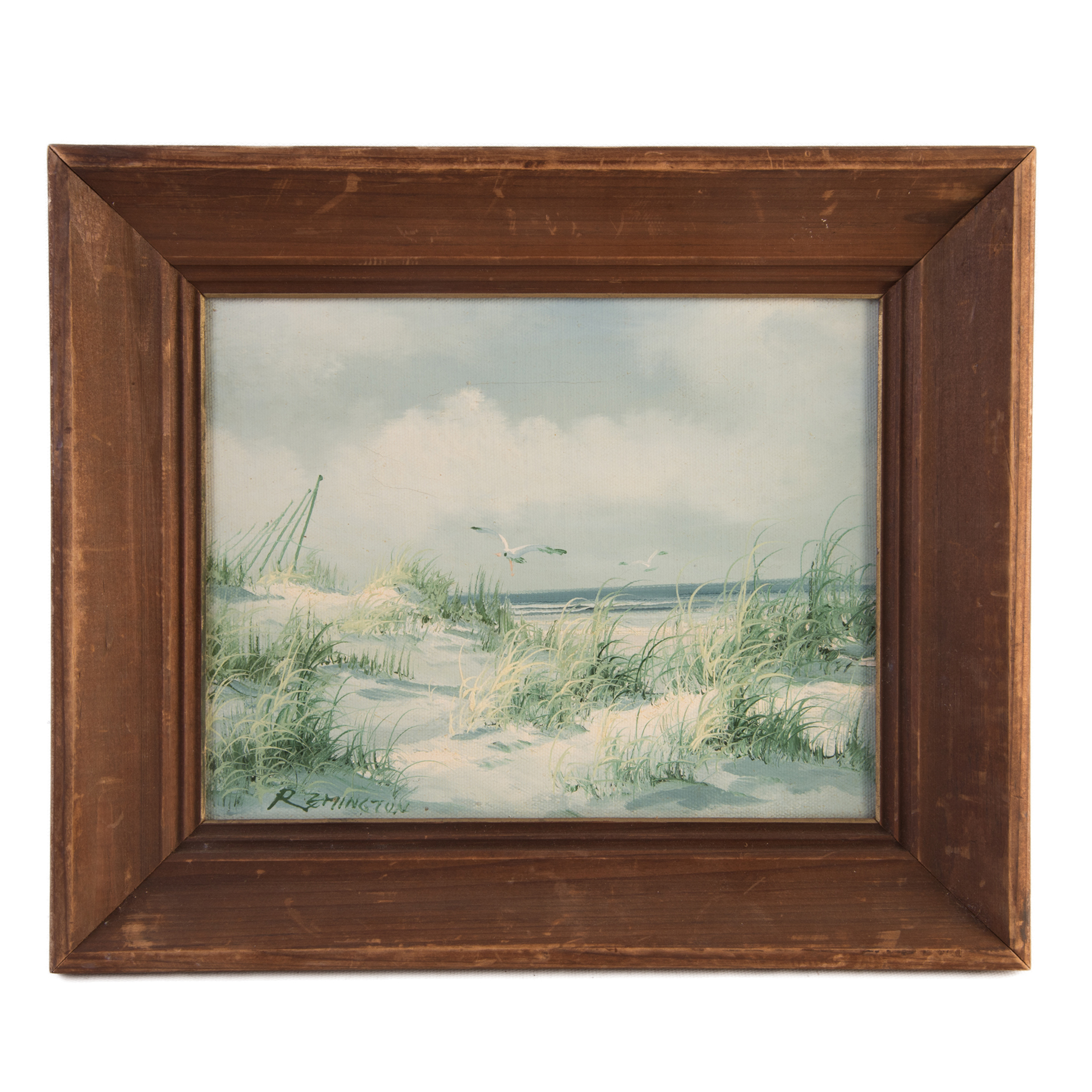 Remington Seascape Oil on Canvas