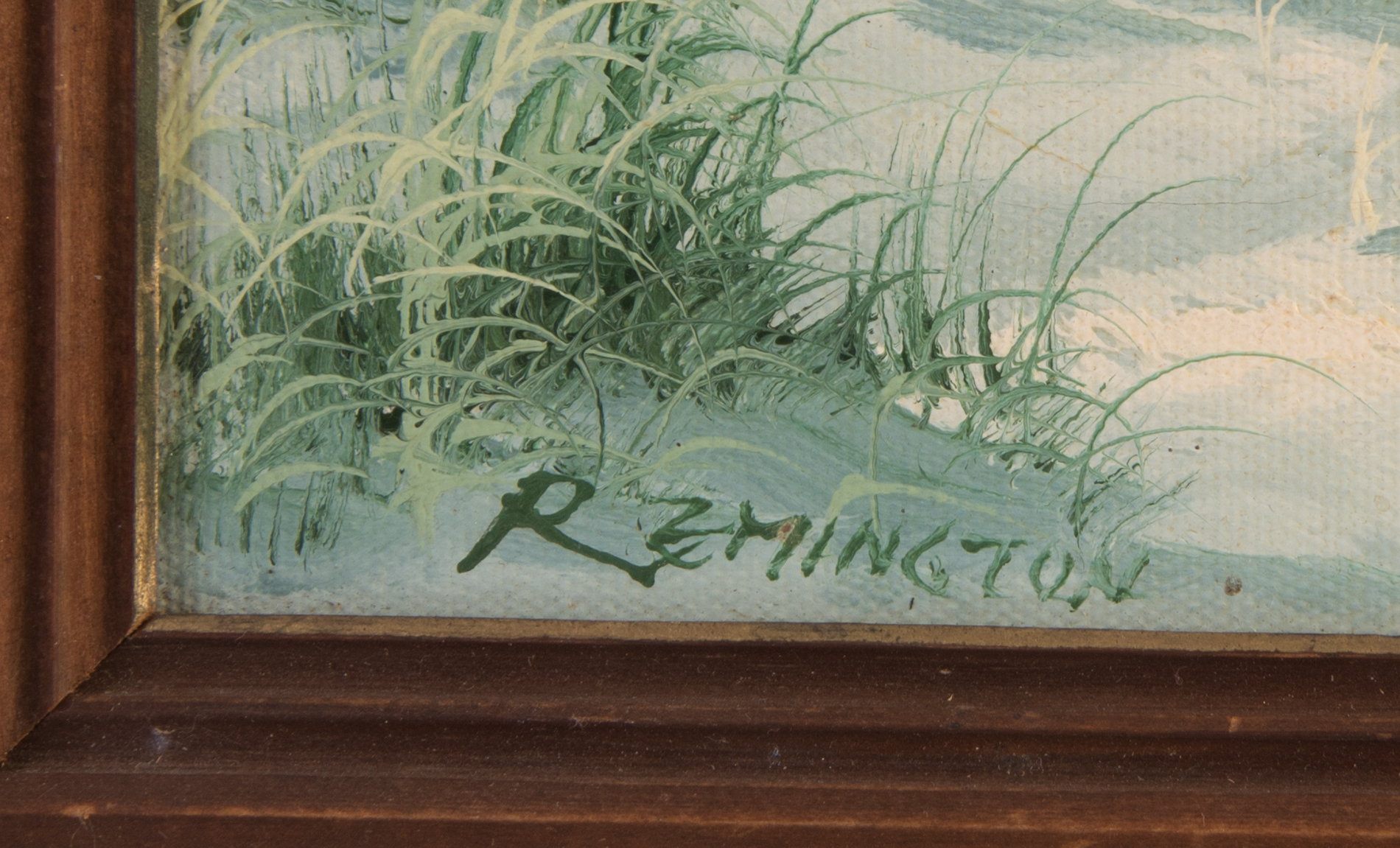 Remington Seascape Oil on Canvas