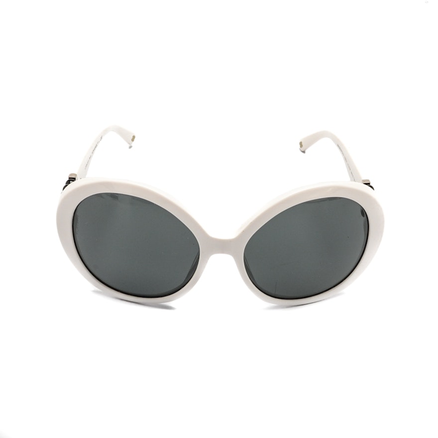 Chanel Collection Perle Modified Cat Eye Sunglasses with Case