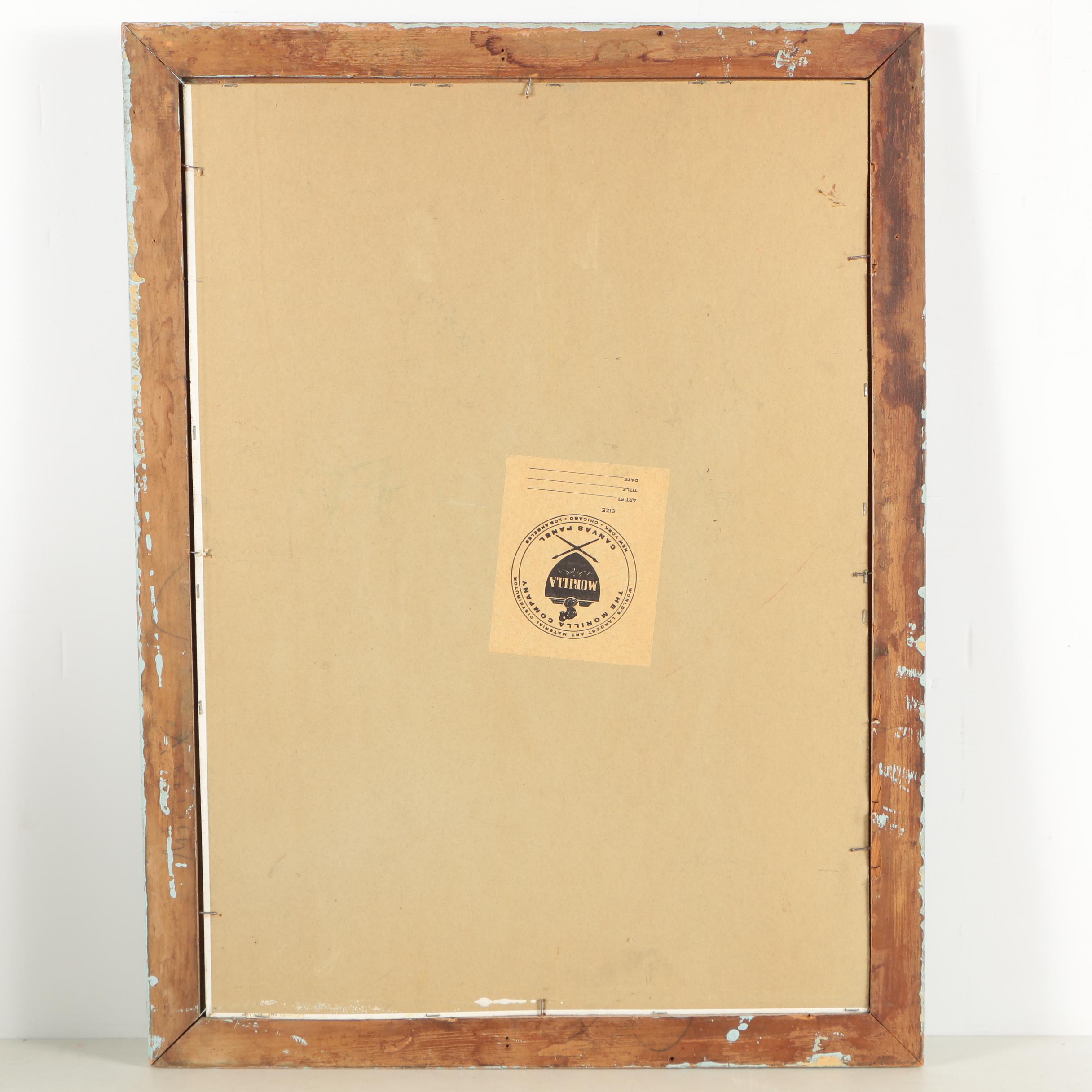 A. Cole Oil Landscape Painting