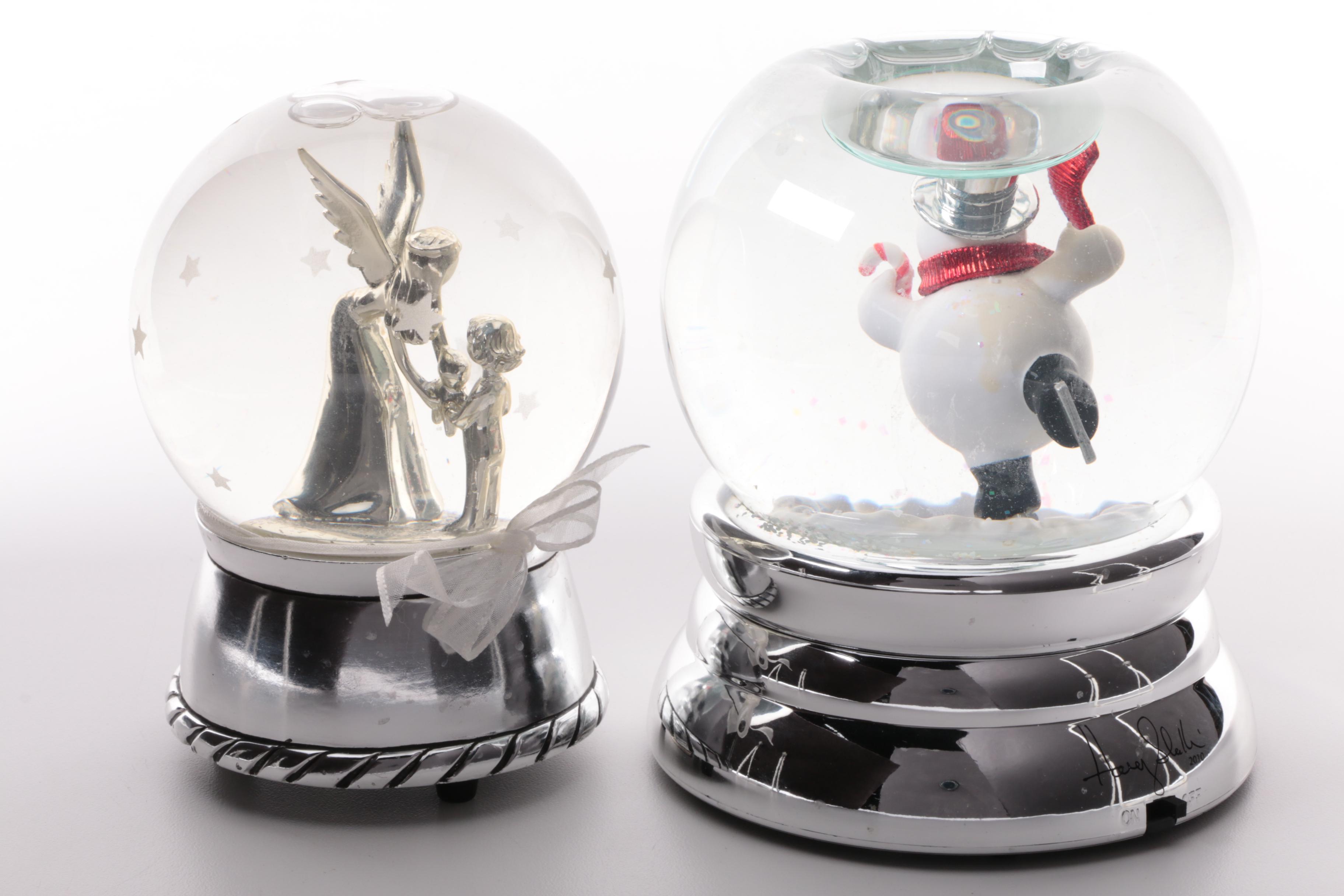 Snowglobes and Musical Figurine