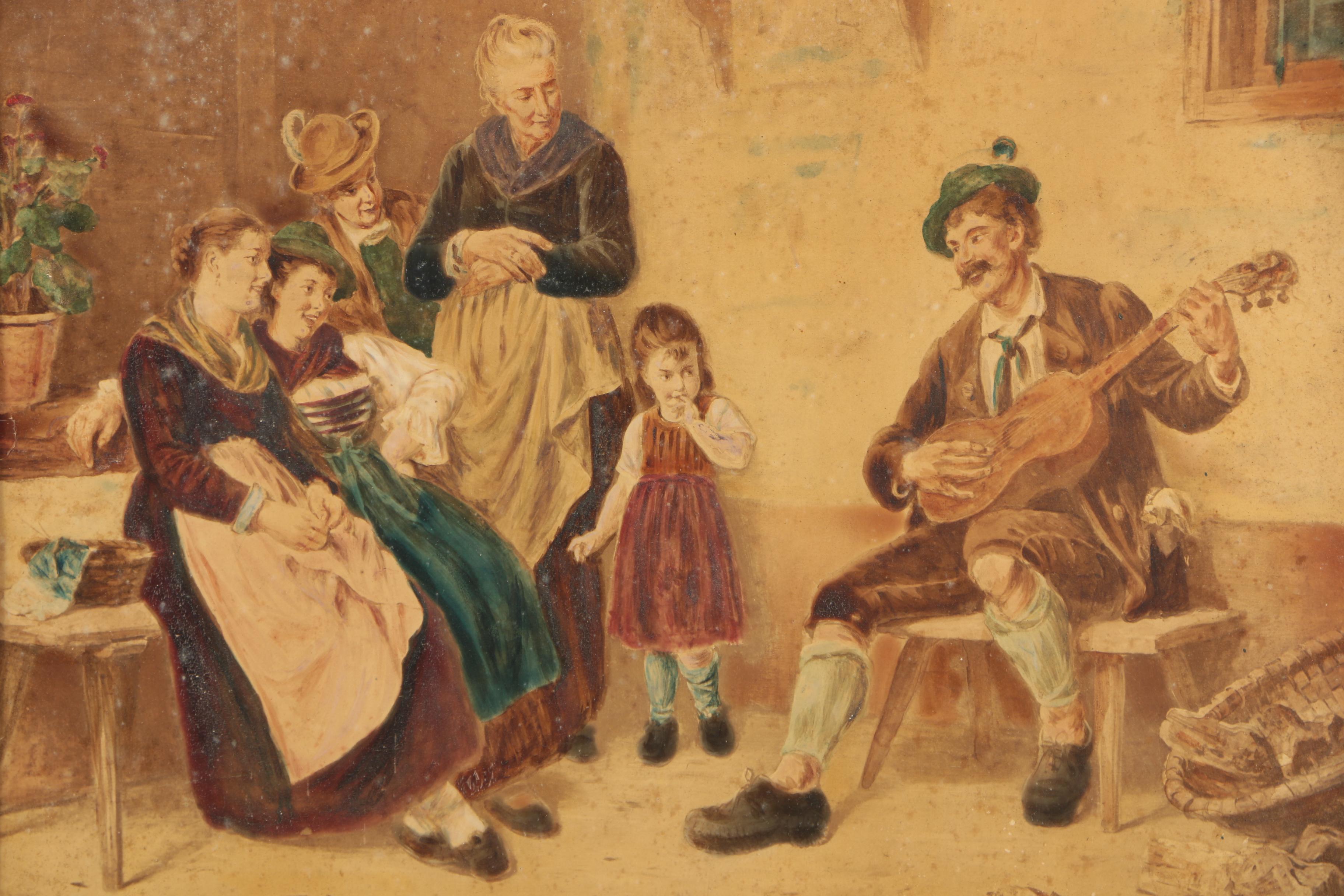 Oil Painting of a Germanic Scene