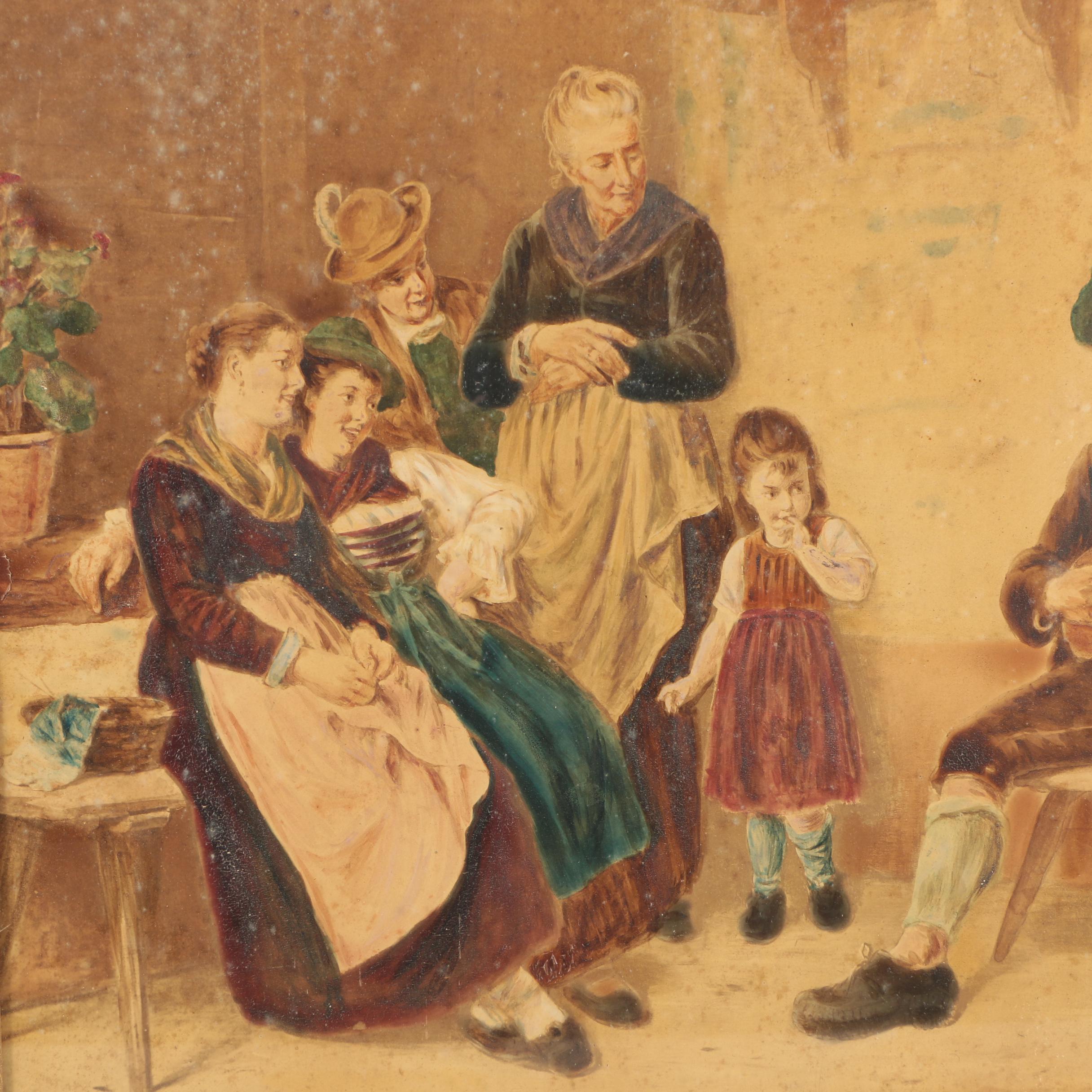 Oil Painting of a Germanic Scene