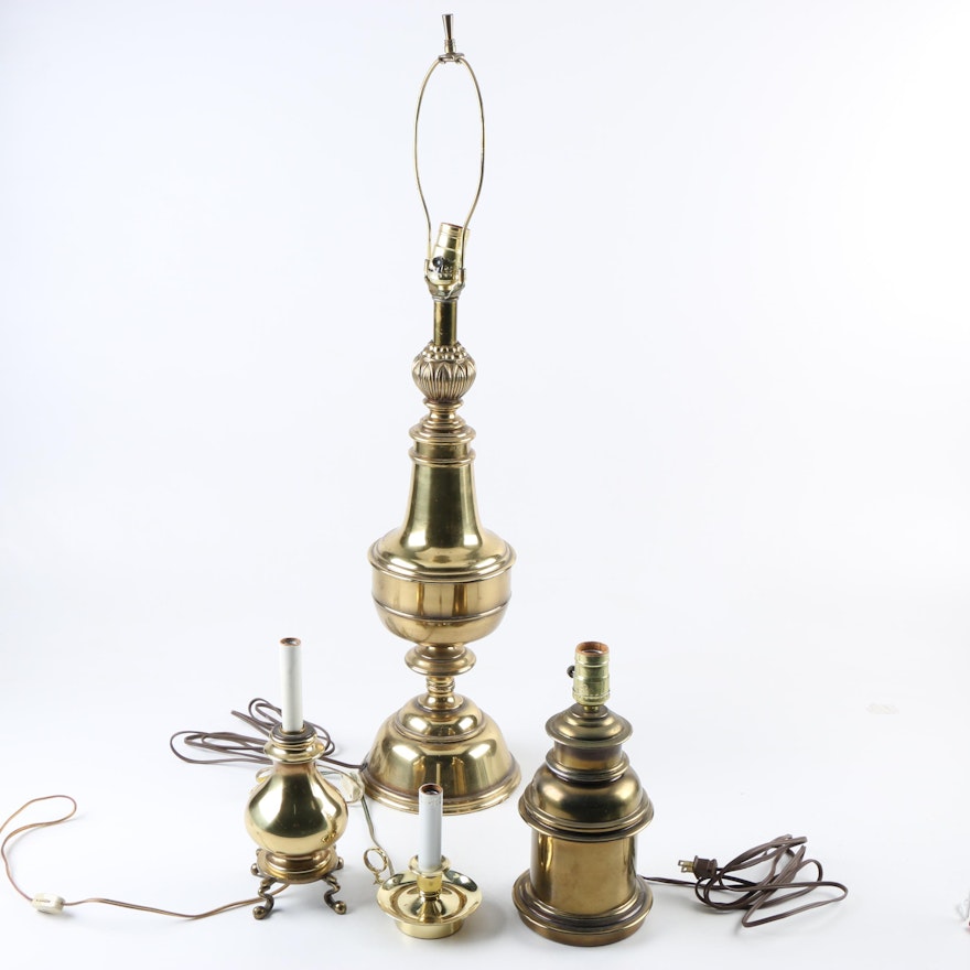 Vintage Brass Lamps including Baldwin