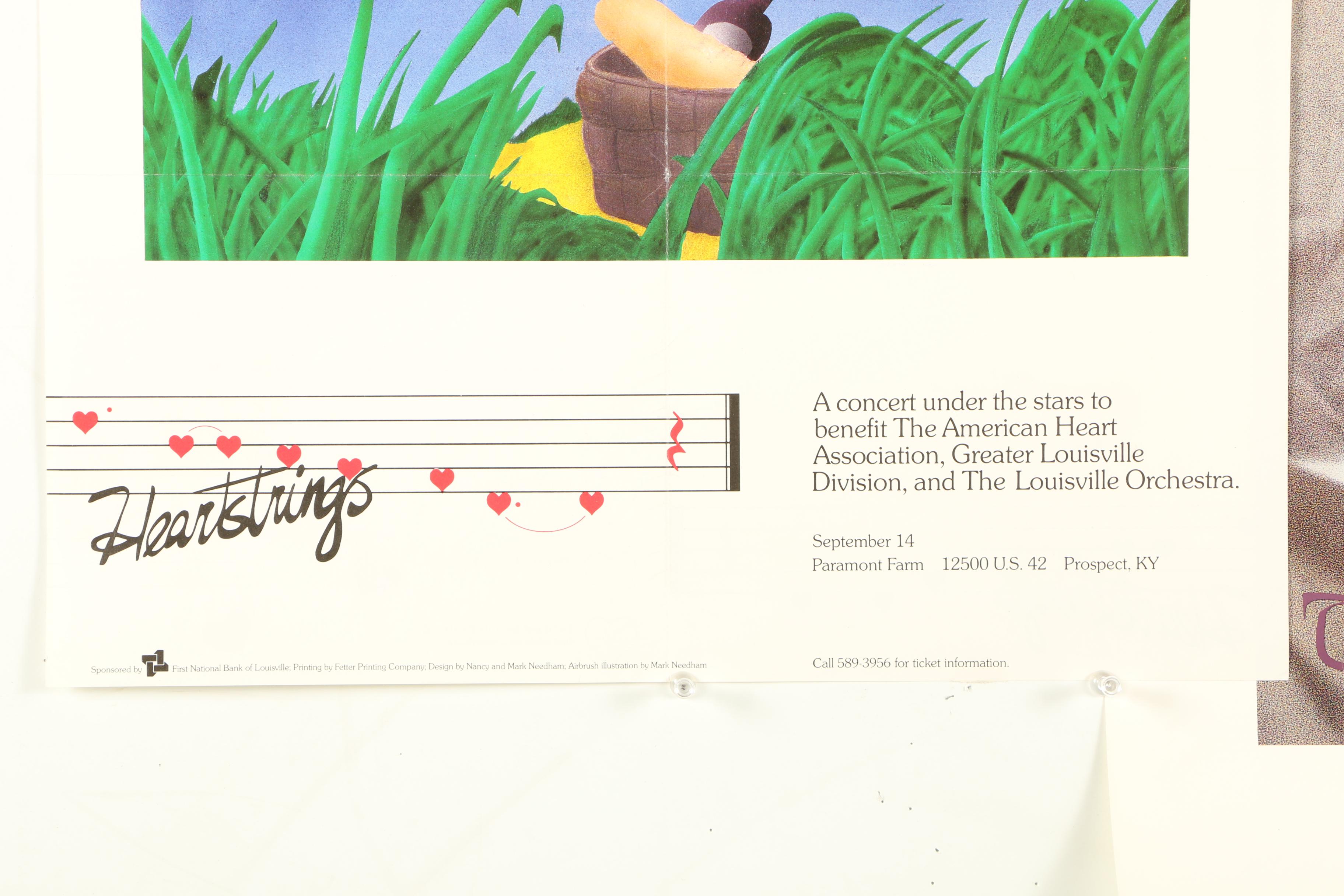 Offset Lithograph Louisville Theatrical Advertisement Posters