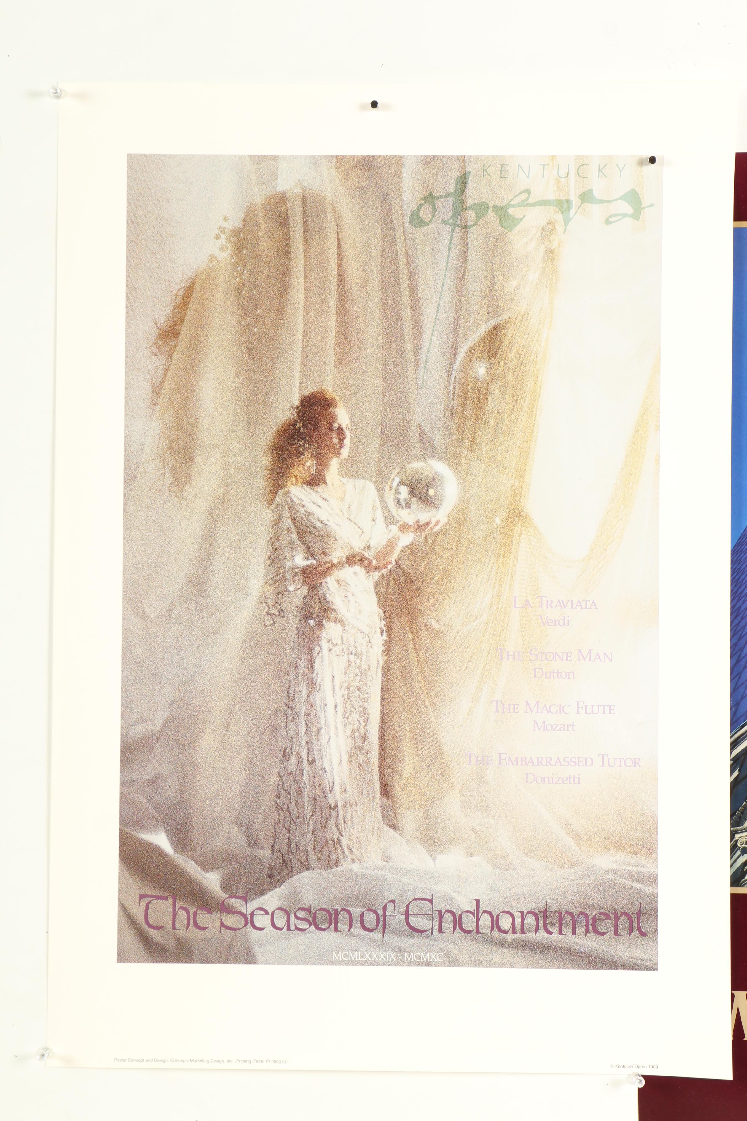 Offset Lithograph Louisville Theatrical Advertisement Posters