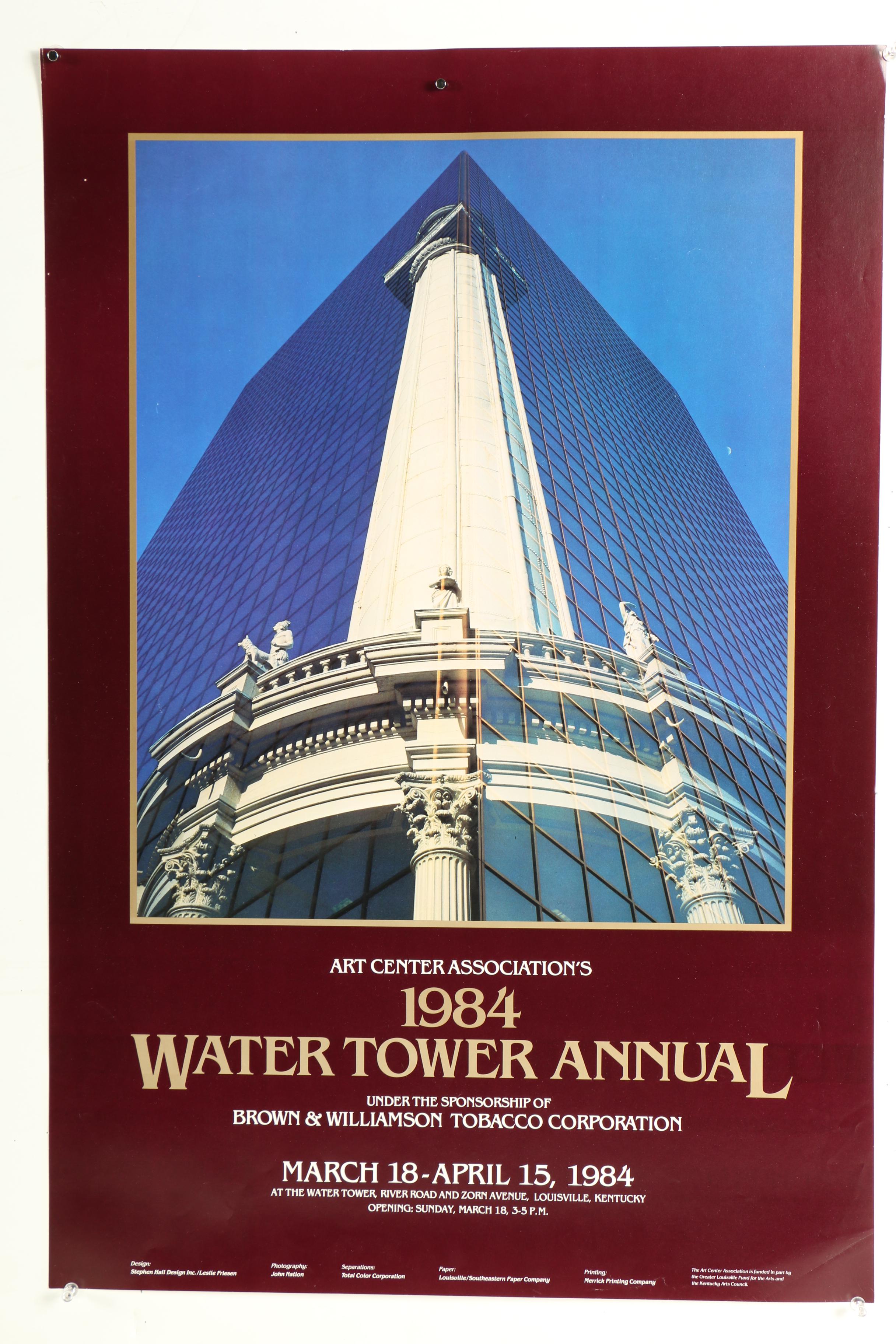 Offset Lithograph Louisville Theatrical Advertisement Posters