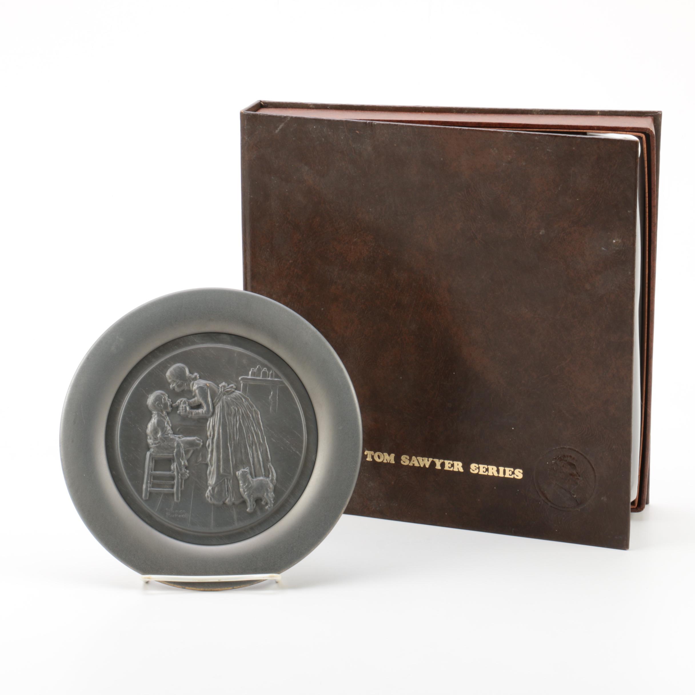 The Continental Mint "Tom Sawyer Series" Norman Rockwell Collector Plate