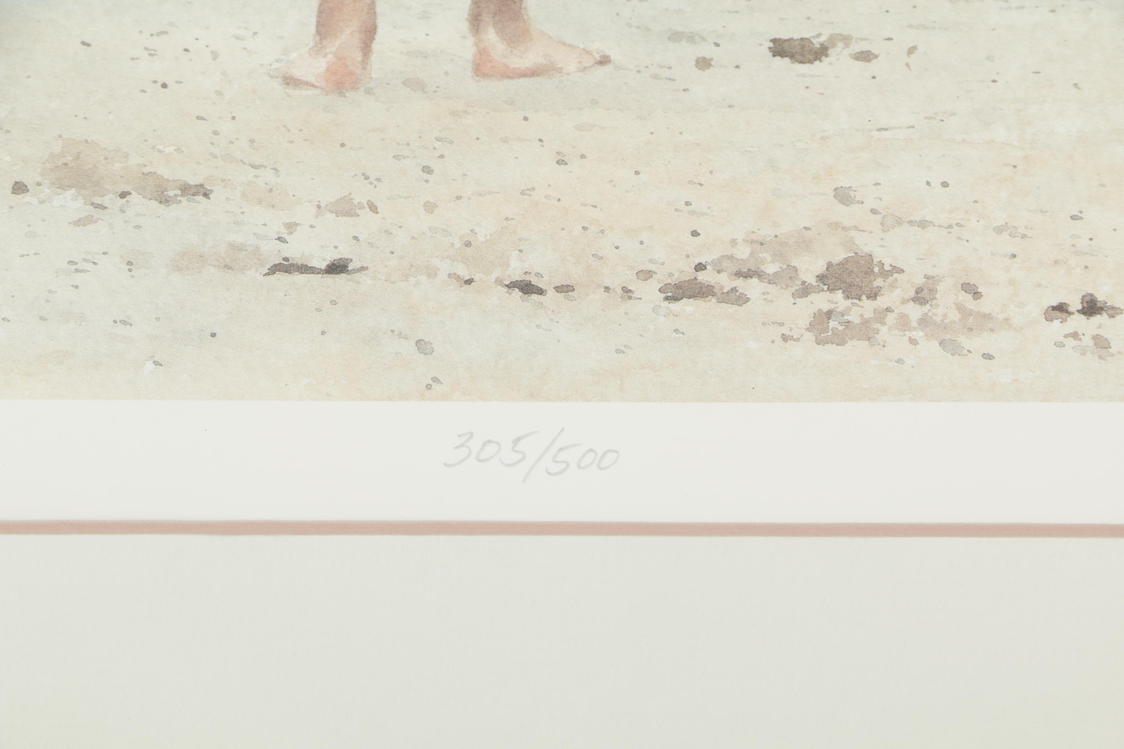 Roger Folk Limited Edition Offset Lithograph "Summer Vacation"