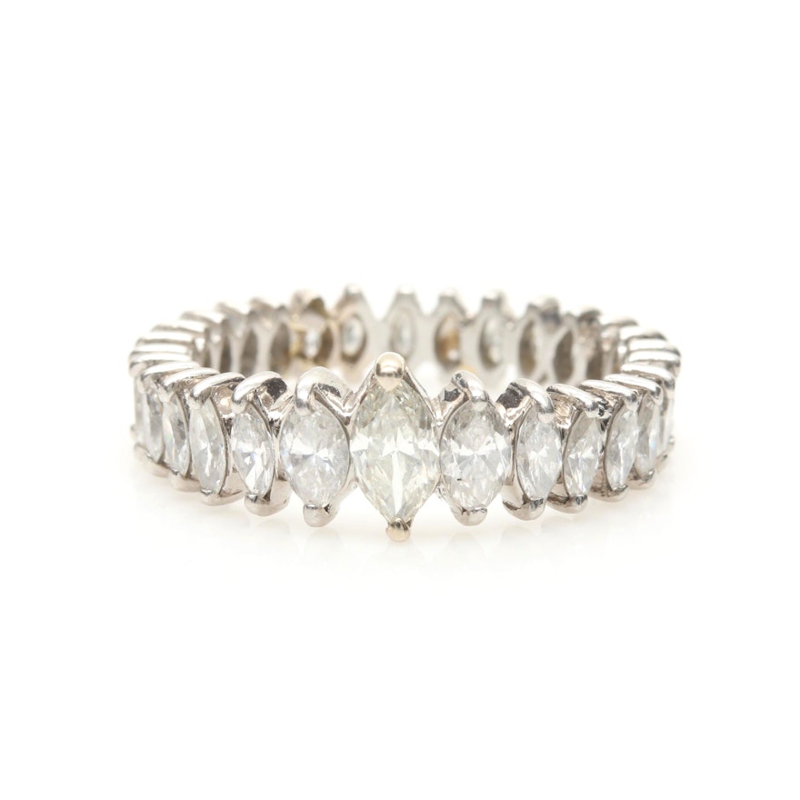 Platinum 3.28 CTW Diamond Ring